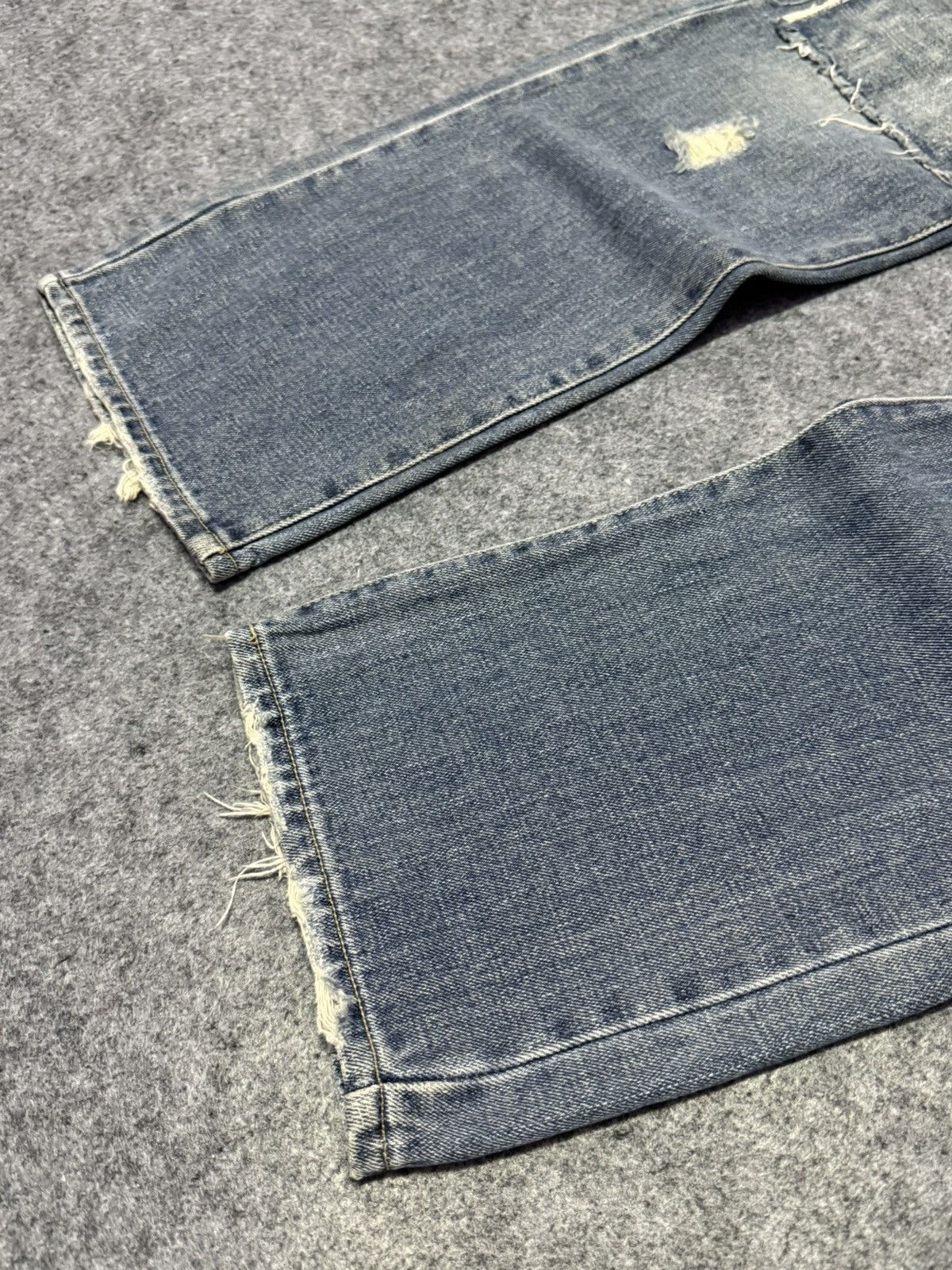 Japanese Brand Distressed Patch Work Japanese Grunge Denim Pants Size US 30 / EU 46 - 6 Thumbnail