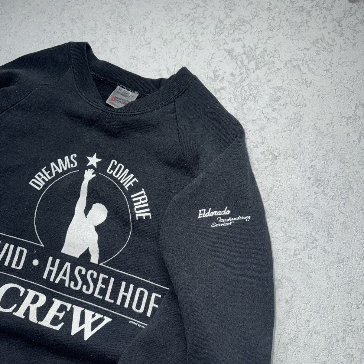 Band Tees Rare Vintage 90s David Hasselhoff Tour CREW Sweatshirt Size US L / EU 52-54 / 3 - 6 Thumbnail
