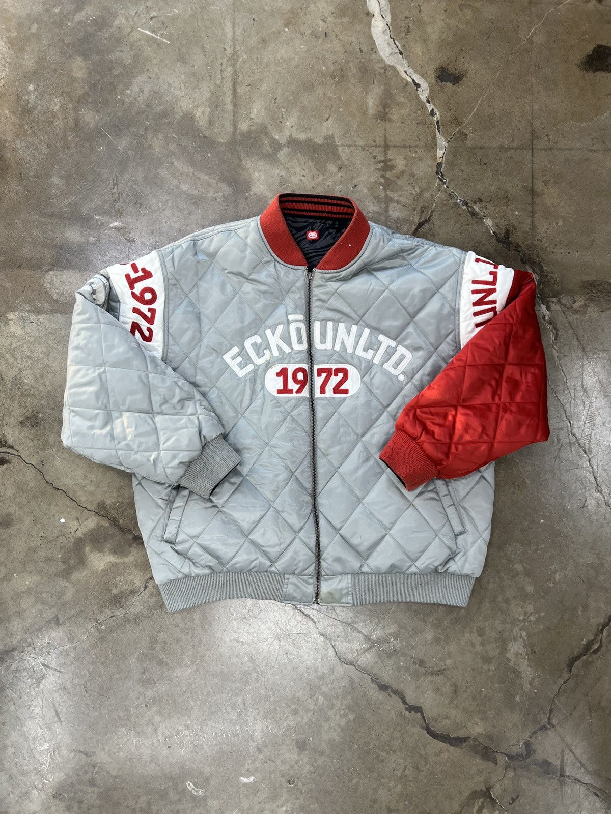 Ecko Unltd. × Vintage Vintage Y2k Ecko Unltd. Reversible Quilted Jacket XXL Size US XXL / EU 58 / 5 - 2 Thumbnail