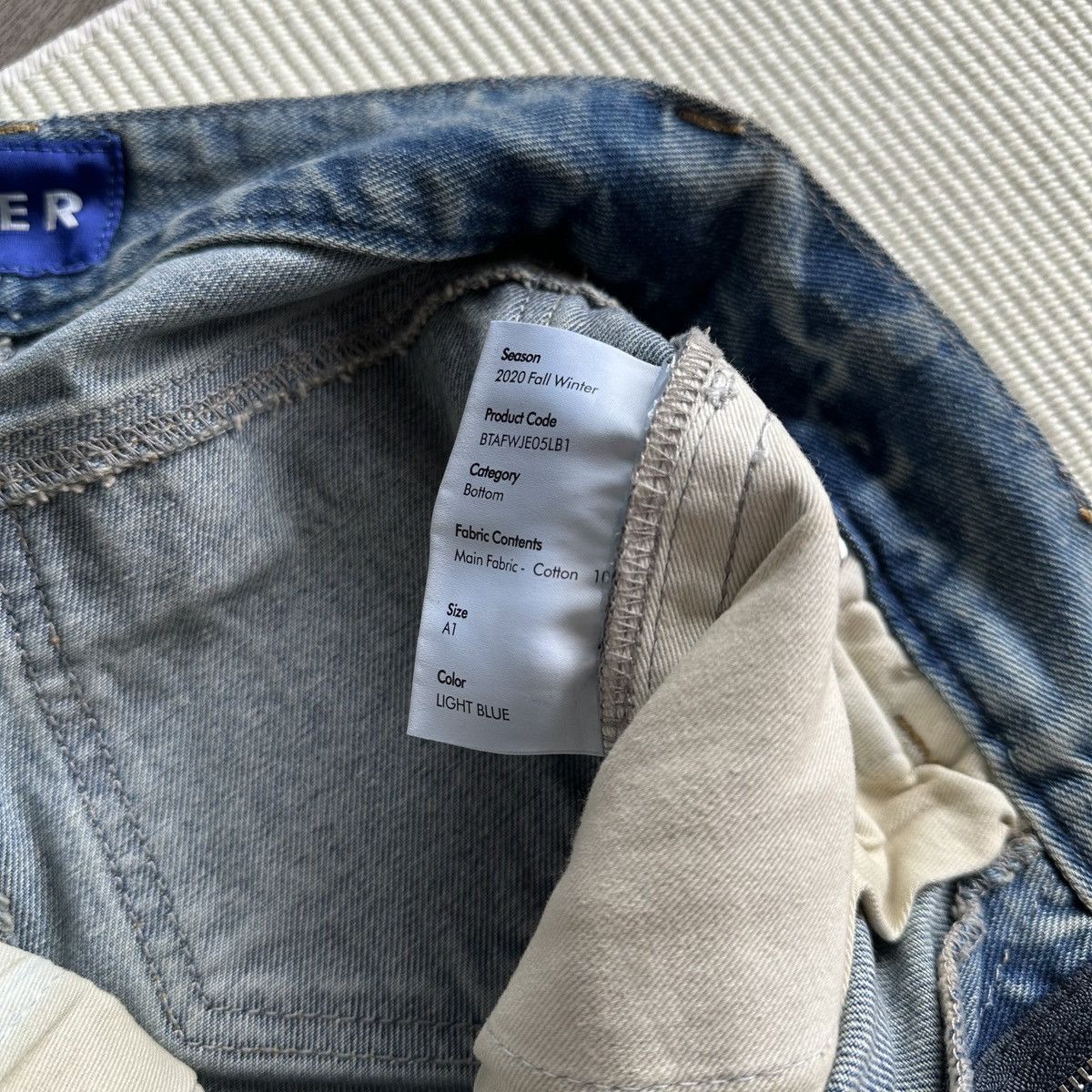 Ader Error ADER Error Distressed Denim Japanese Style Blue Jeans Size US 26 / EU 42 - 4 Thumbnail