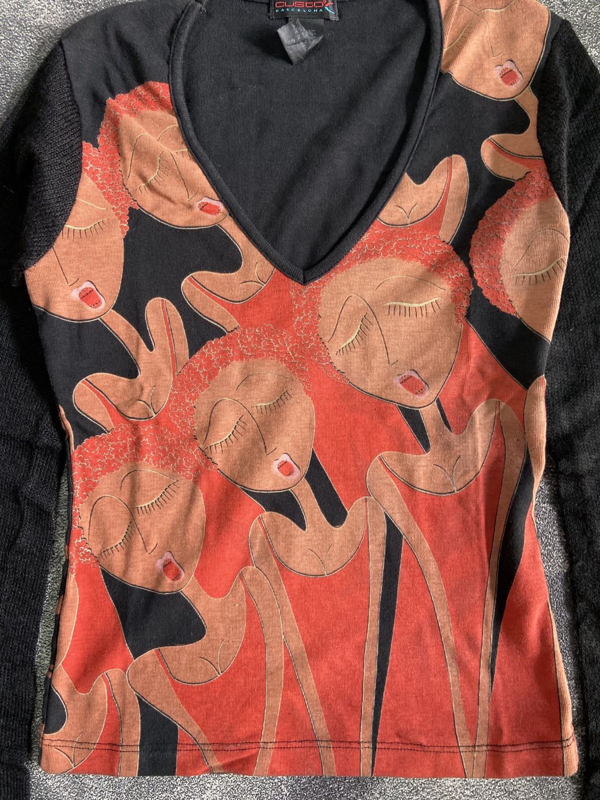 Custo Barcelona × If Six Was Nine × Vintage RARE CUSTO BARCELONA VINTAGE PRINTED Y2K LONG SLEEVE 00s Size S / US 4 / IT 40 - 2 Thumbnail