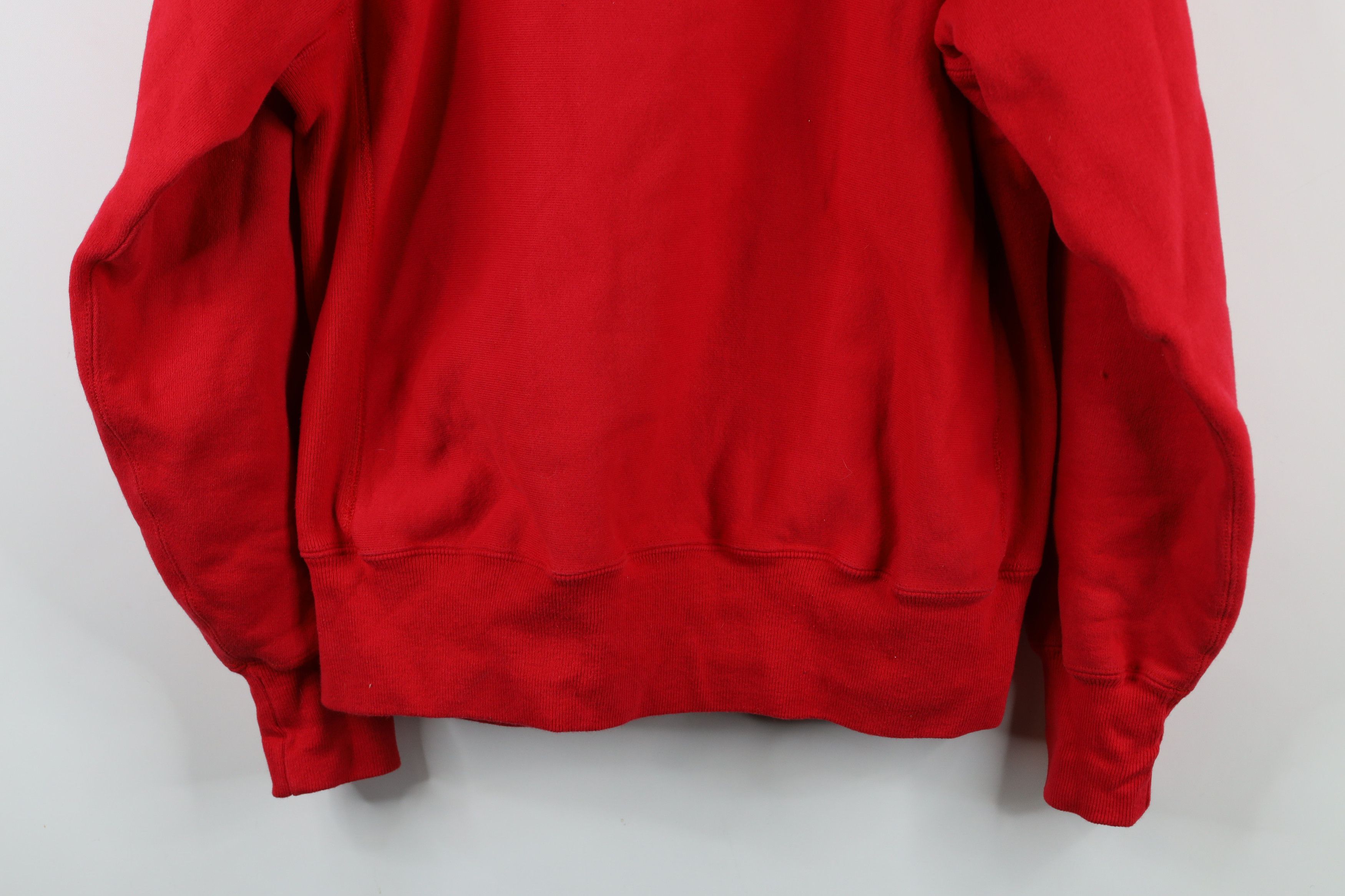 Vintage Vintage 90s Streetwear Heavyweight Cross Weave Sweatshirt Size US L / EU 52-54 / 3 - 13 Thumbnail