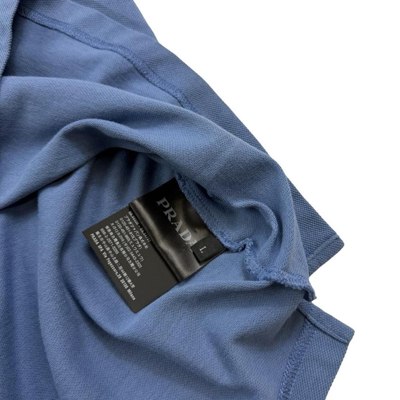Prada Light Blue Prada Sport Red Tab Polo Shirt - Large Size US L / EU 52-54 / 3 - 7 Thumbnail