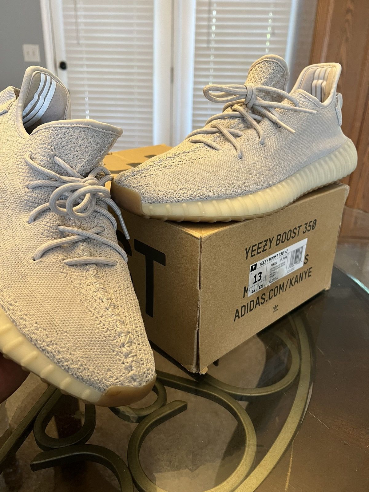 Adidas × Kanye West Adidas Yeezy Boost 350 V2 “Sesame” 2018 Size US 13 / EU 46 - 1 Thumbnail