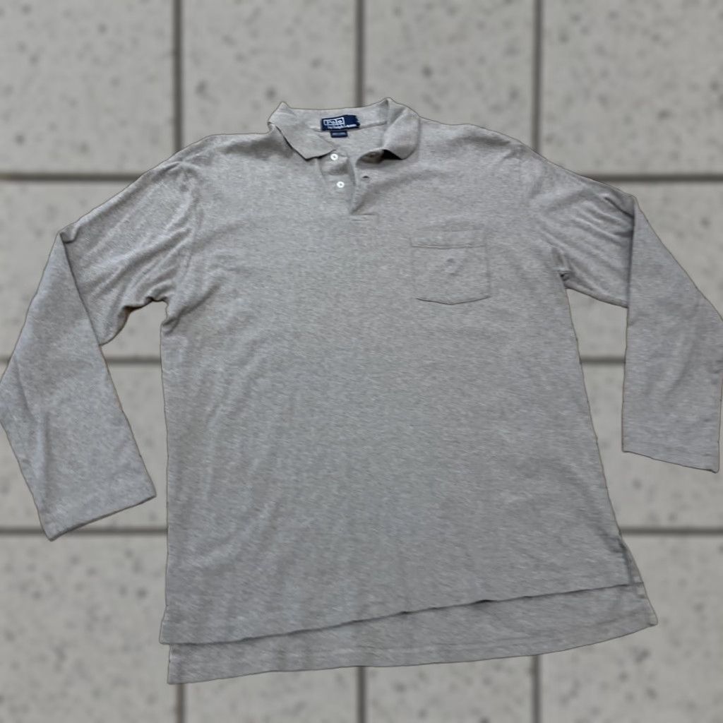 Polo Ralph Lauren VINTAGE Polo Ralph Lauren Mens L Brown Tan Western Rugby Pocket Collared Polo Shirt L Size US L / EU 52-54 / 3 - 1 Thumbnail