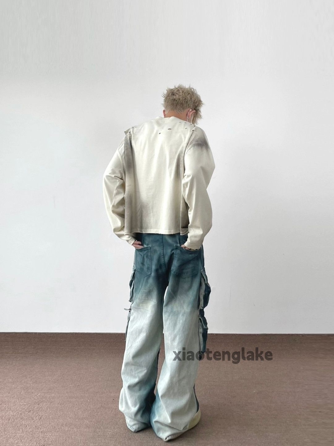 Jean × Vintage washed faded loose baggy tie dye hiphop cargo pants Size US 32 / EU 48 - 8 Thumbnail