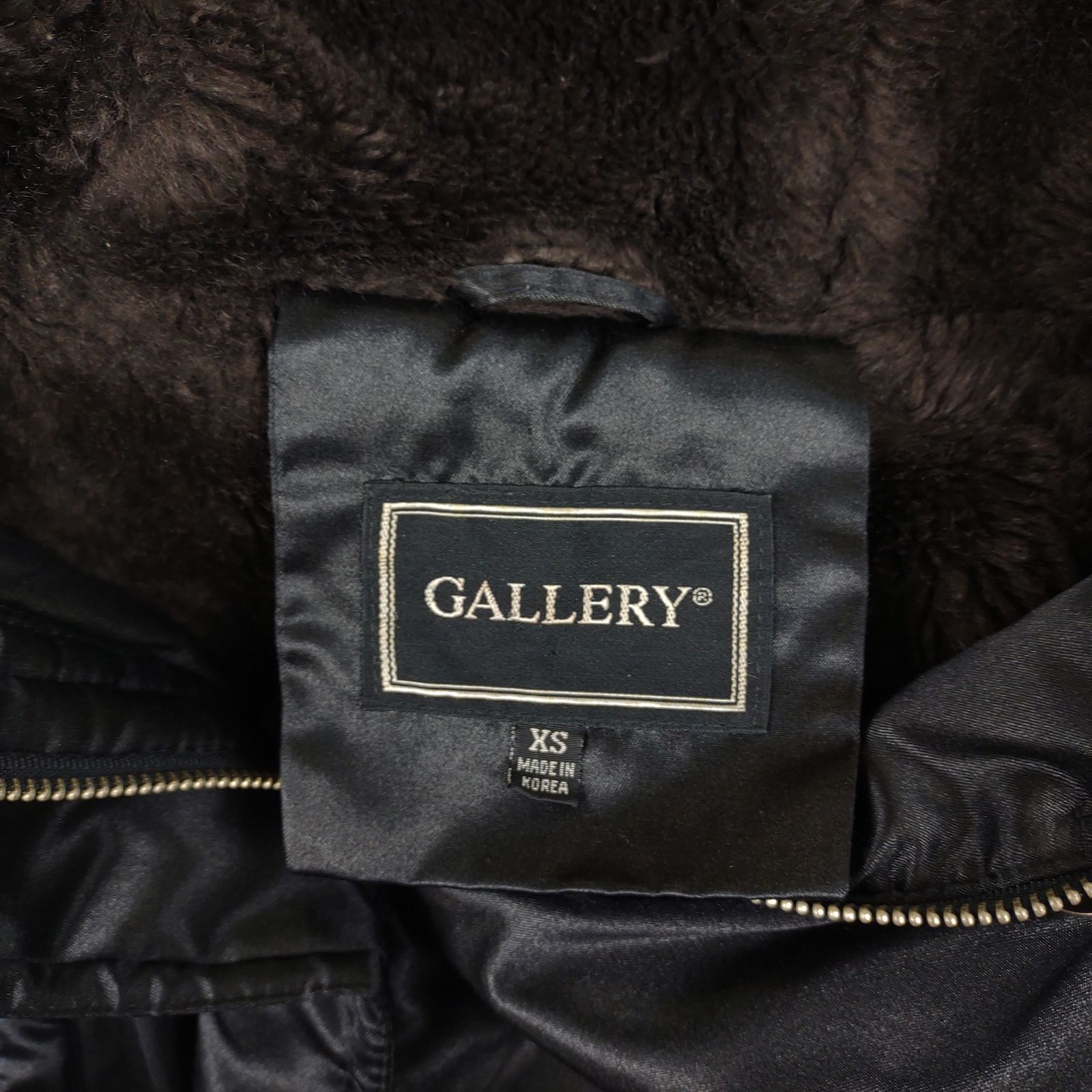 Vintage Y2K GALLERY Satin Faux Fur Hood Full Zip Quilted Jacket Size XS / US 0-2 / IT 36-38 - 4 Thumbnail