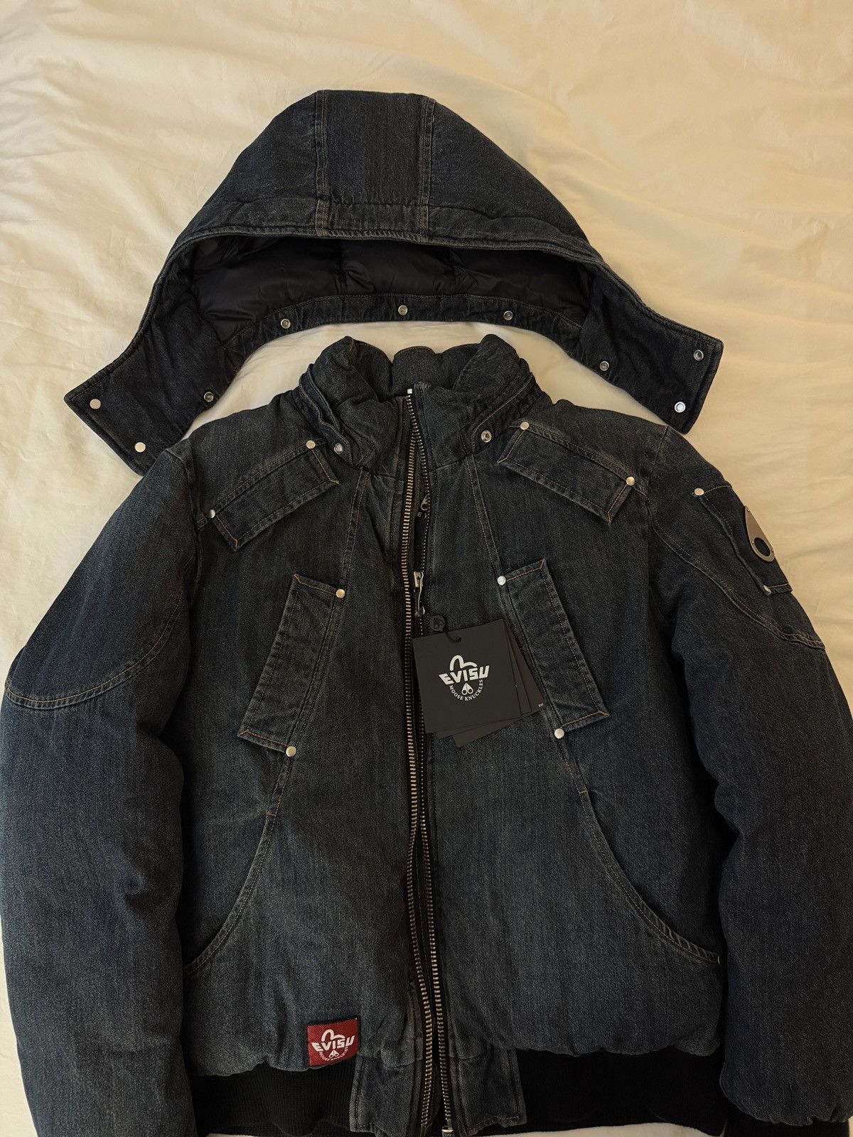 Moose Knuckles Moose Knuckles x Evisu Denim Bomber Size US L / EU 52-54 / 3 - 13 Thumbnail