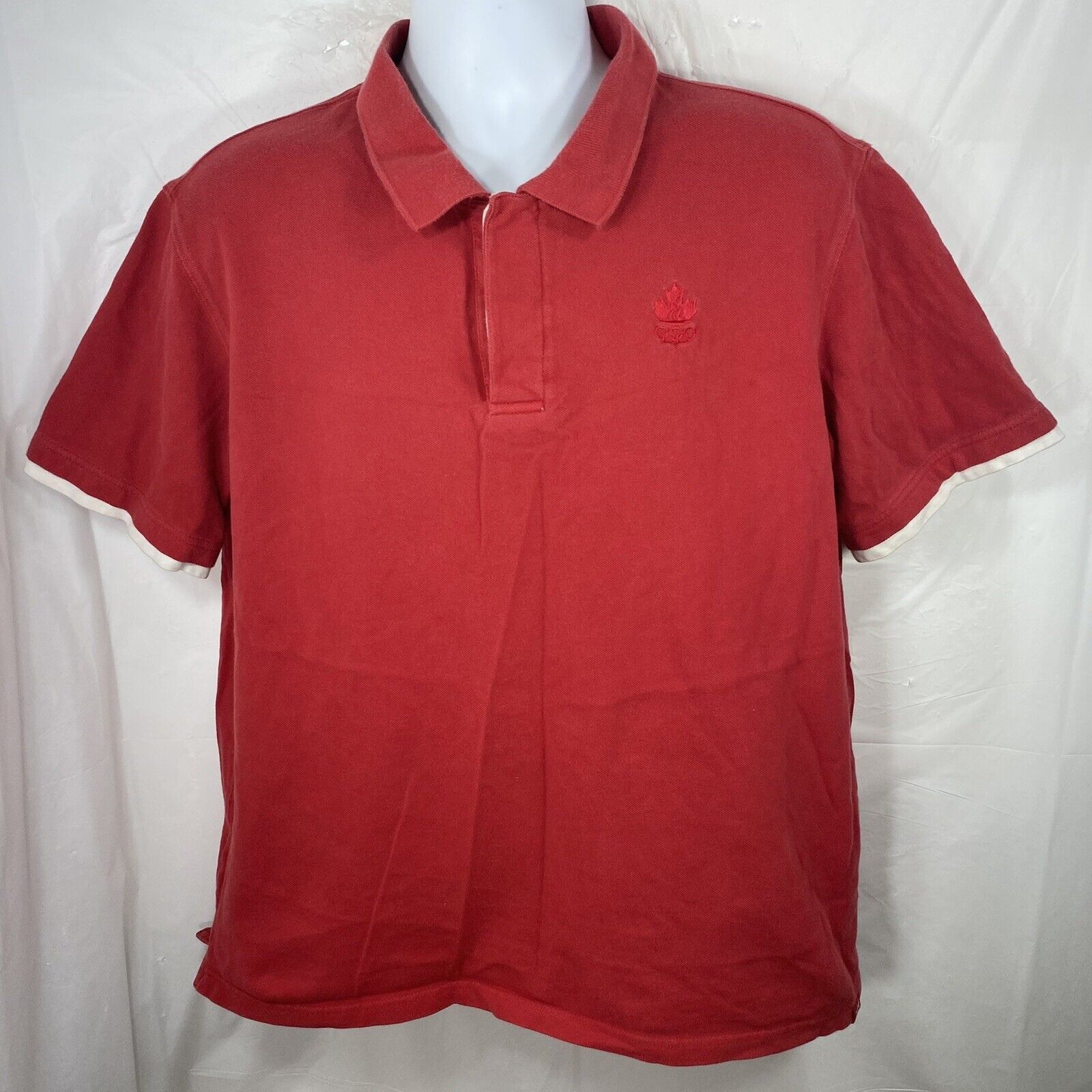 Vintage Vintage HBC Official Team Canada 2006 Winter Olympics Polo Size US L / EU 52-54 / 3 - 1 Thumbnail