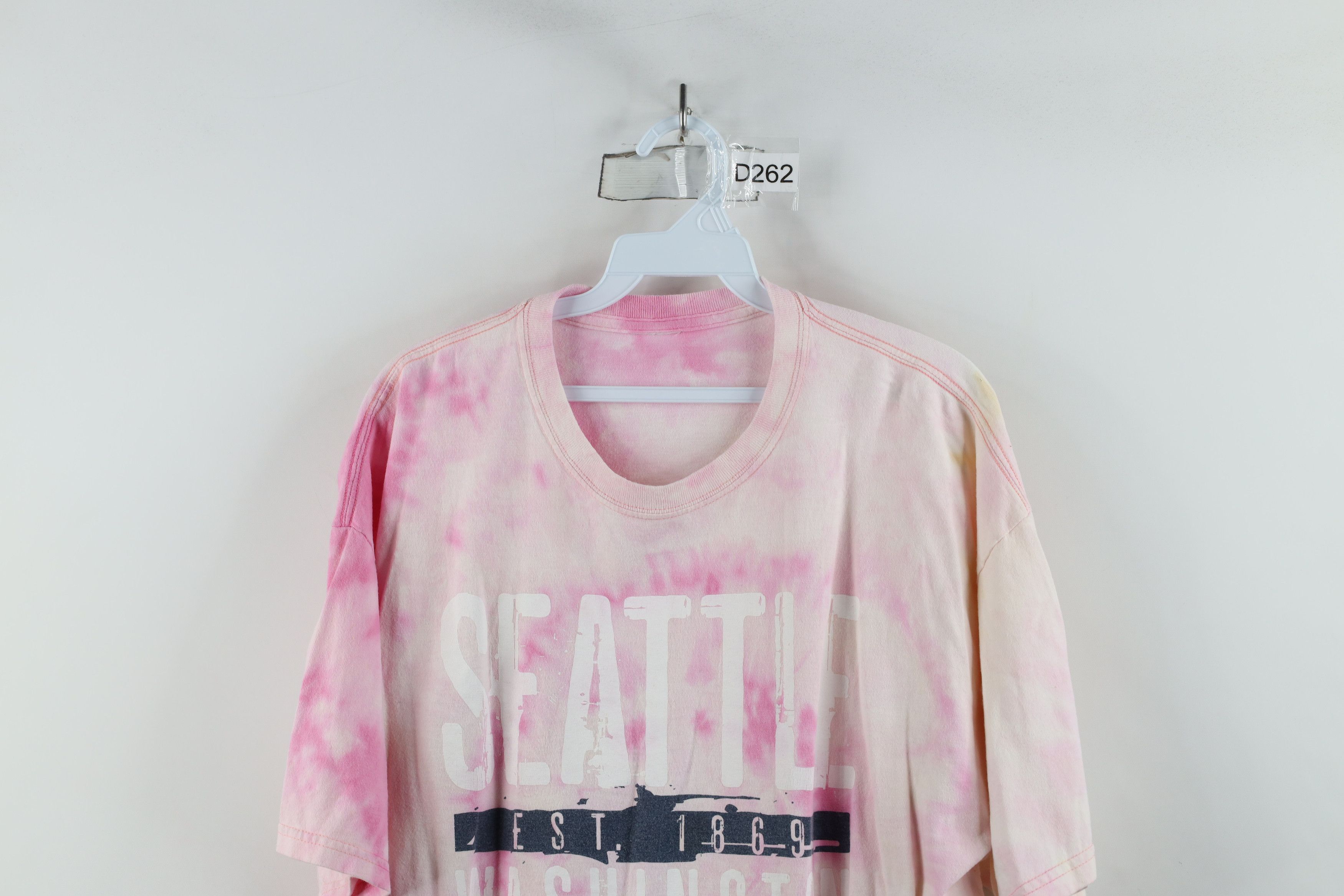 Vintage Vintage Streetwear Acid Wash Seattle Washington T-Shirt Size US XL / EU 56 / 4 - 2 Thumbnail