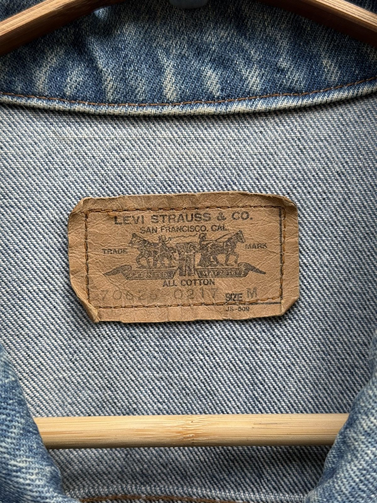 Levi's 1980’s Levi’s 70626-0217 Orange Tab Type 2 Trucker Jacket Size US L / EU 52-54 / 3 - 5 Thumbnail