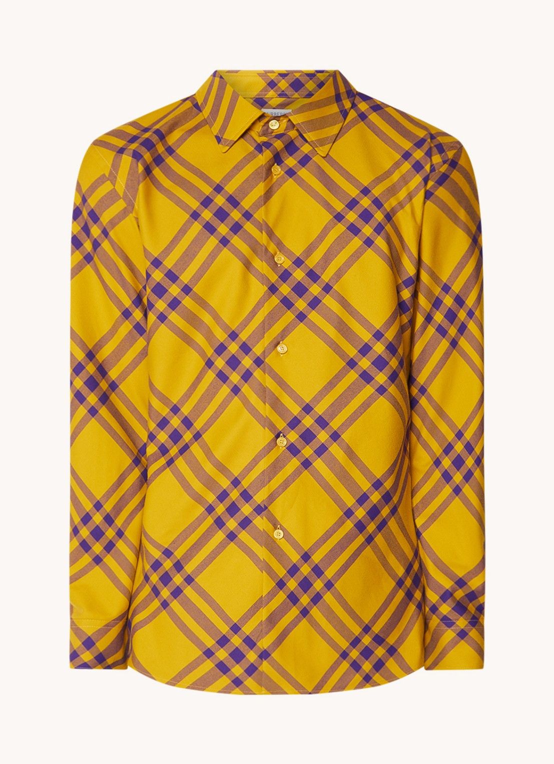 Burberry o1y0426 Patterned Shirt in Marigold/Purple Size US XXL / EU 58 / 5 - 1 Thumbnail