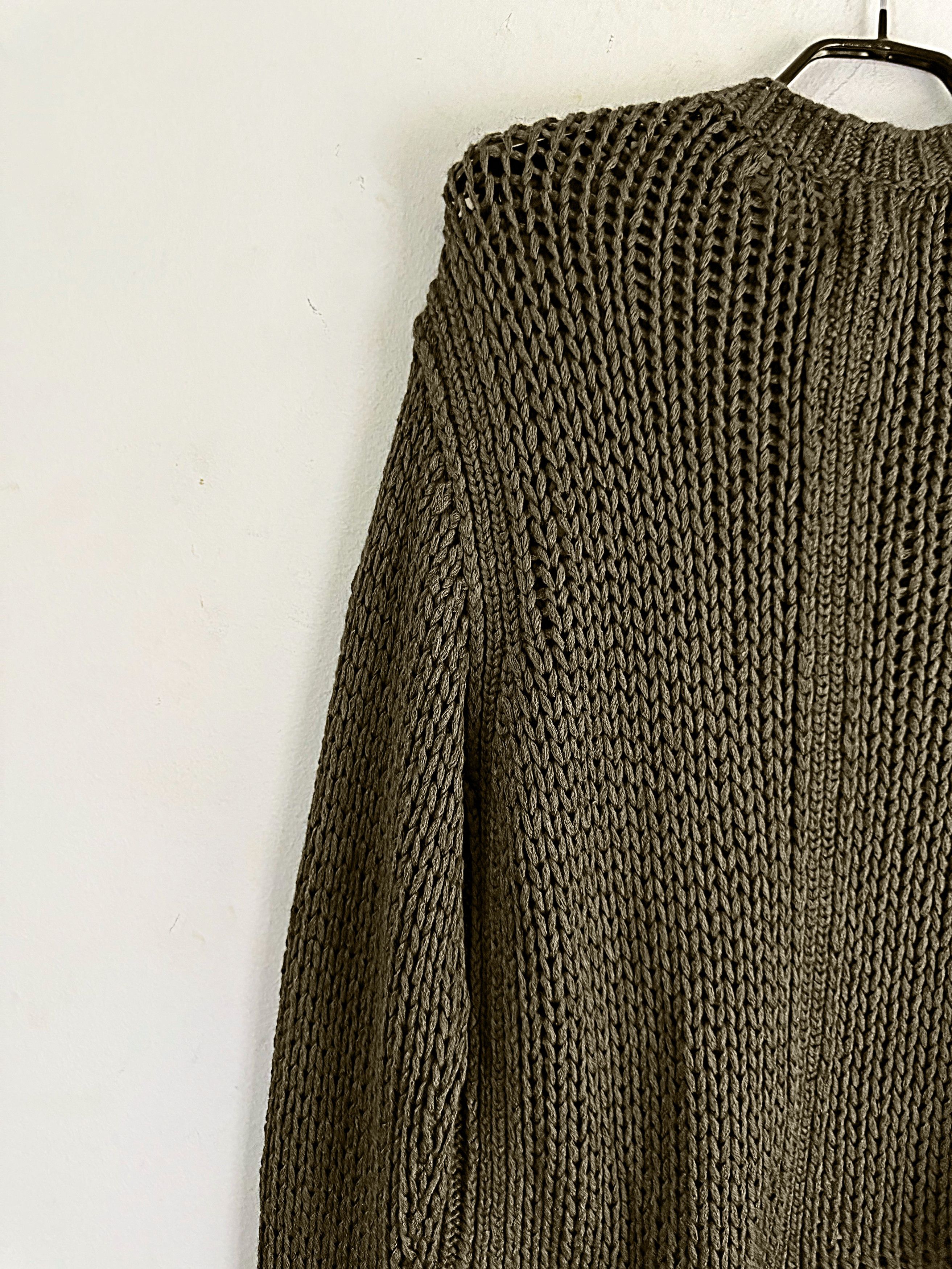Rick Owens Cashmere&Silk Las Palmas Open-Knit Sweater Size US M / EU 48-50 / 2 - 7 Thumbnail