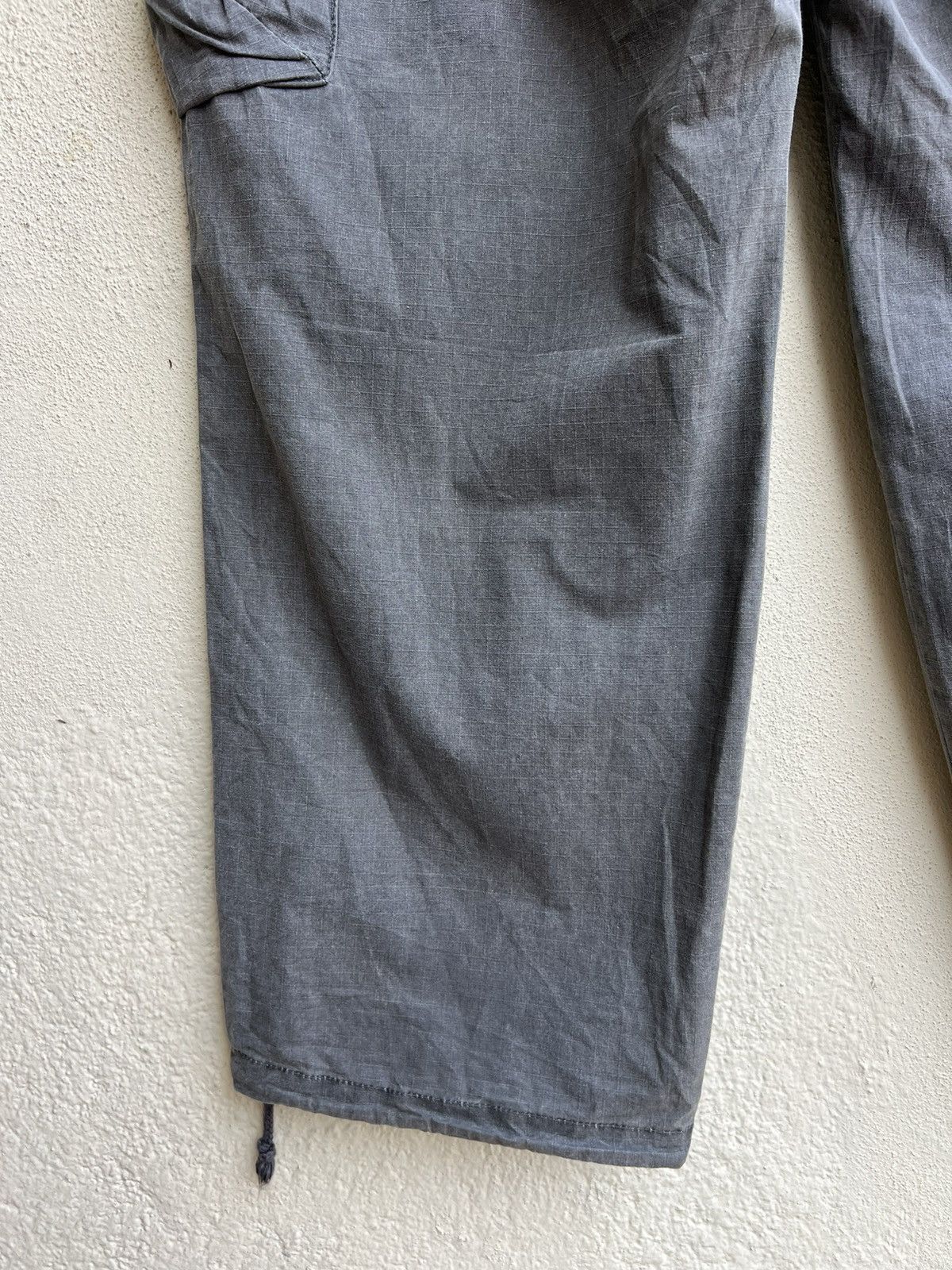 Shellac Vintage Revolver Japan Fade Grey Ripstop Baggy Cargo Trouser Size US 34 / EU 50 - 17 Thumbnail
