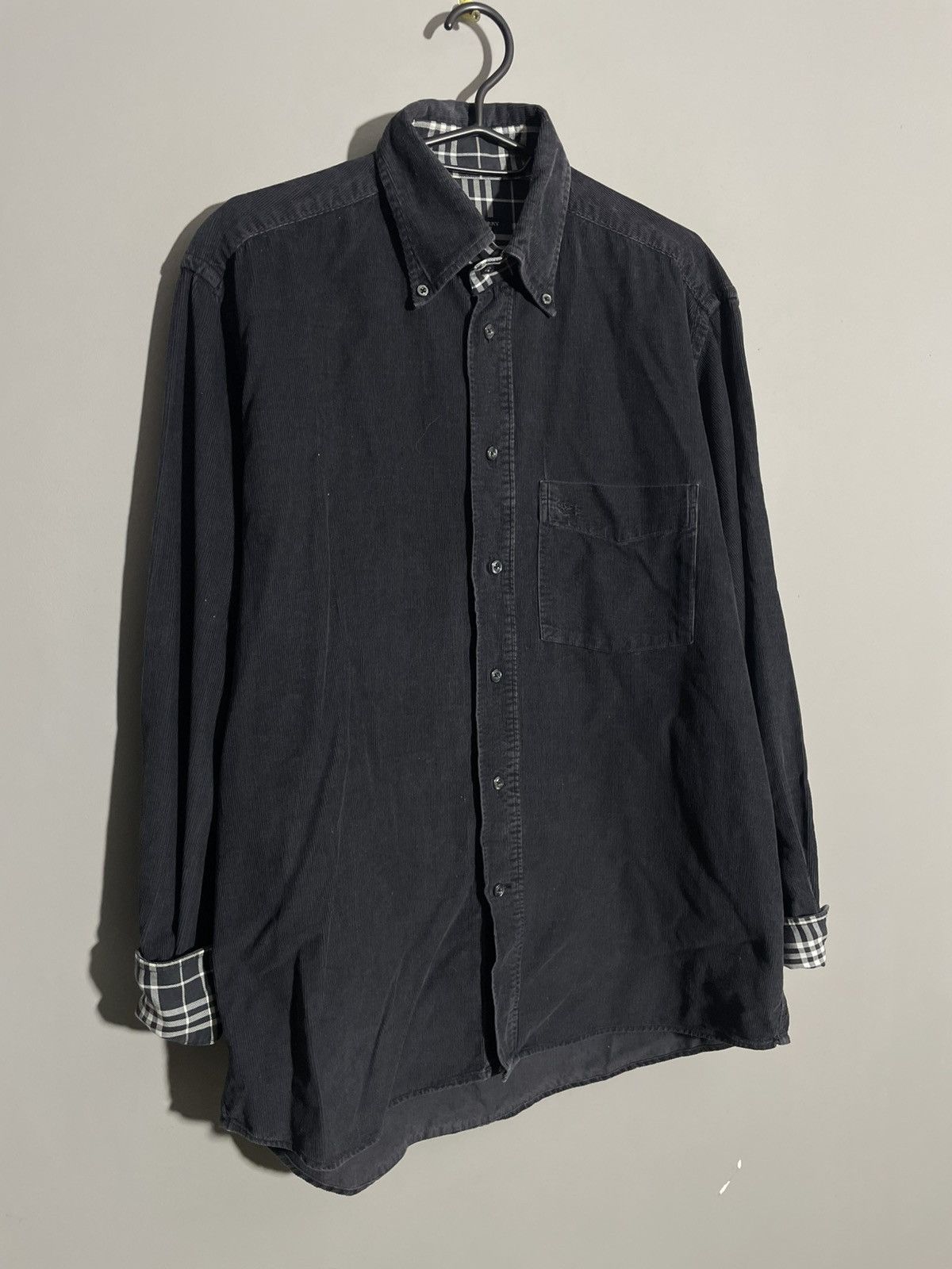 Burberry Vintage Burberry London Velvet Shirt size 39 Size 38L - 2 Thumbnail