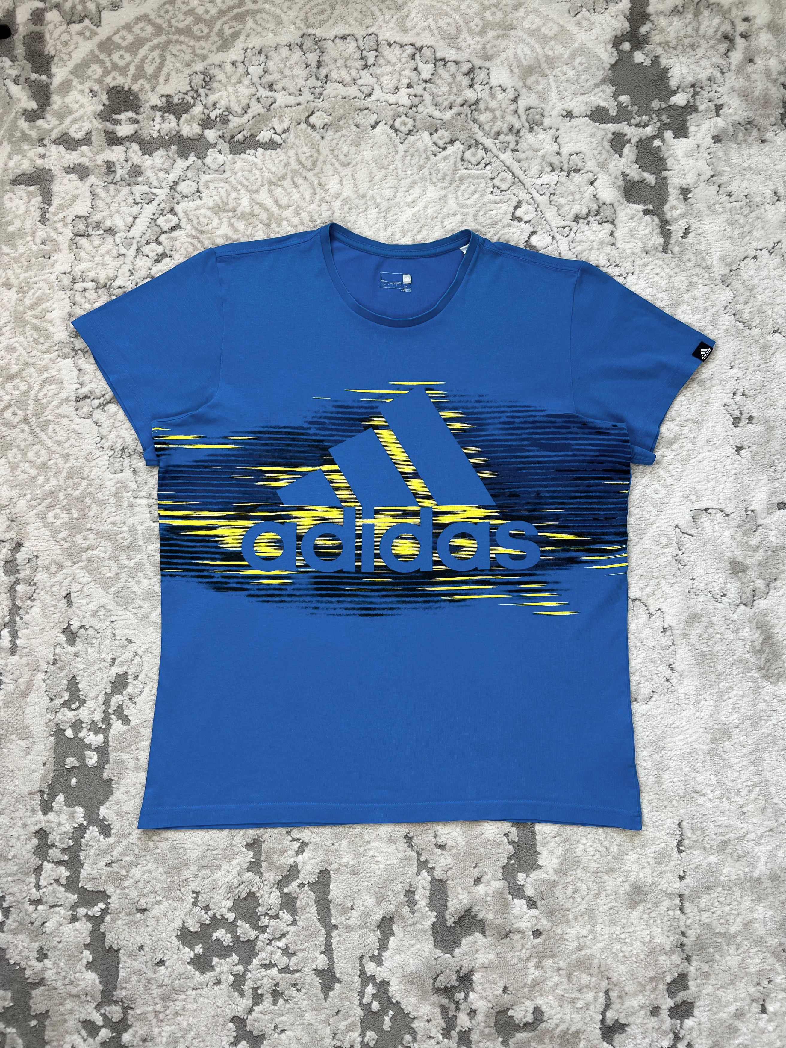 Adidas Adidas Climalite Blue Graphic Logo T-Shirt M/L Size US M / EU 48-50 / 2 - 1 Thumbnail