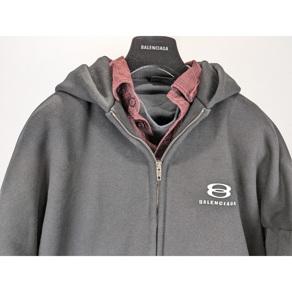 Balenciaga o1rshd1 Unity Sports Icon Layered Hoodie in Black Size US XL / EU 56 / 4 - 4 Thumbnail