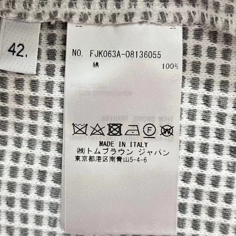 Thom Browne Thom Browne Gray waffle stripe half length dress Size 27" / US 4 / IT 40 - 6 Thumbnail