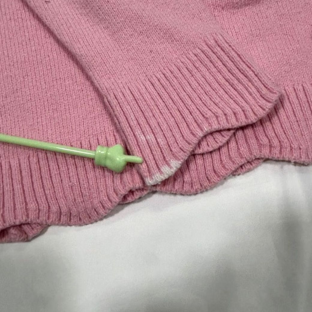 Talbots Talbots Pink Scalloped Edge Knit Pullover Sweater Long Sleeve Womens SP Size XXS / US 00 / IT 34 - 4 Thumbnail