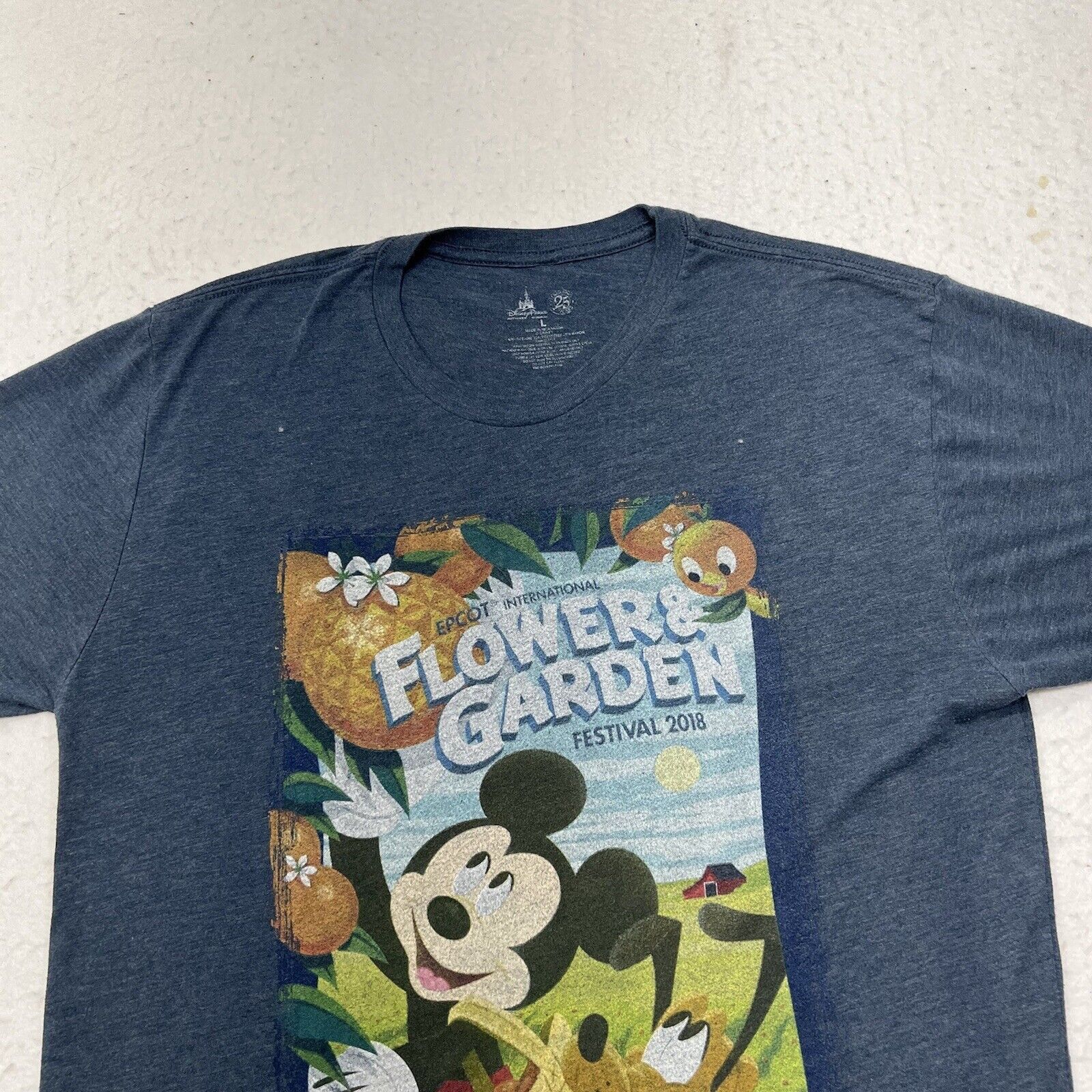 Disney Disney Parks Epcot Flower & Garden Festival 25 Years T Shirt Size US L / EU 52-54 / 3 - 4 Thumbnail