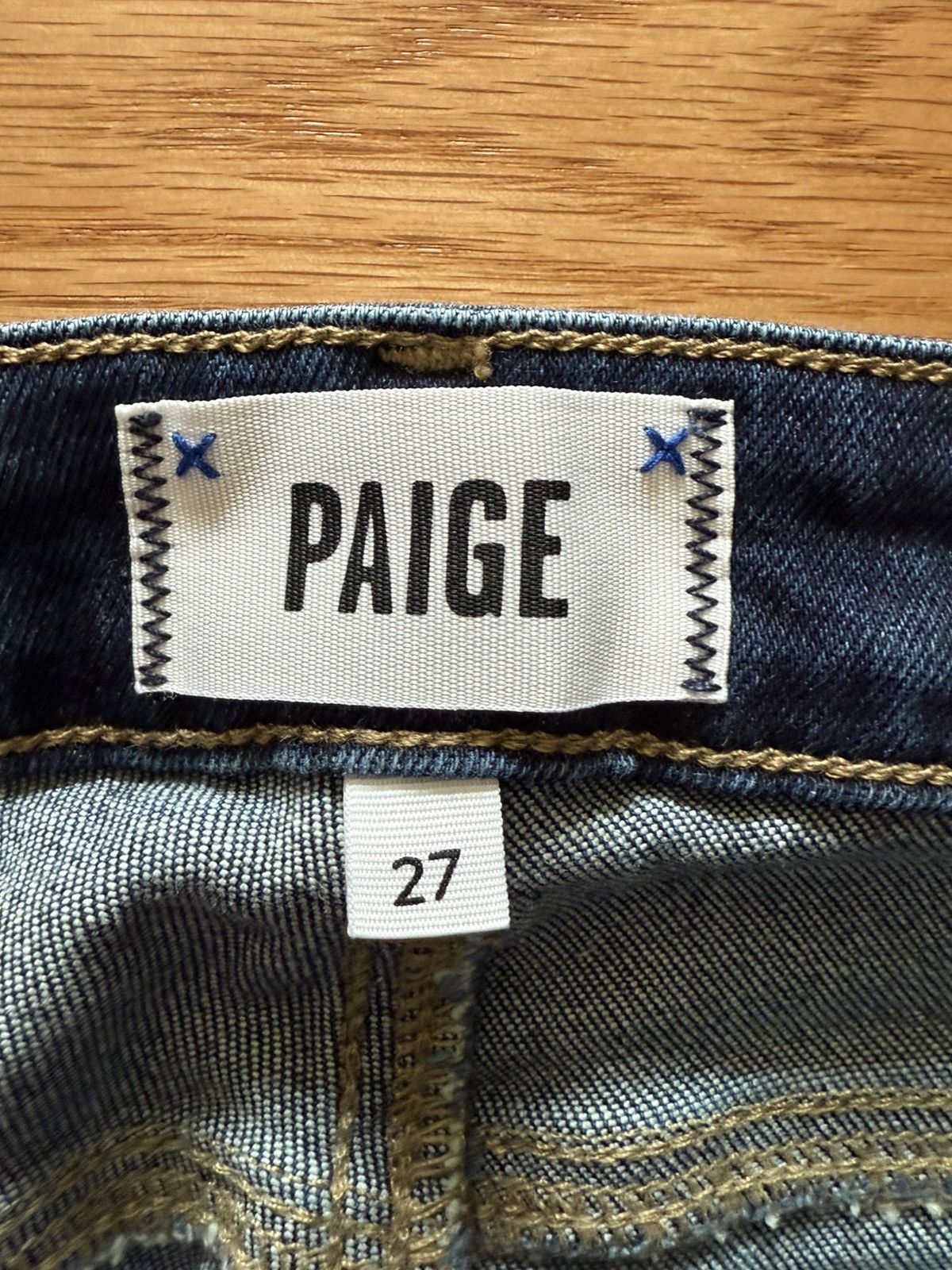 Paige Paige Verdugo Ankle Skinny Jeans “Devoted” 27 W Fringe Legs Size 27" / US 4 / IT 40 - 6 Thumbnail