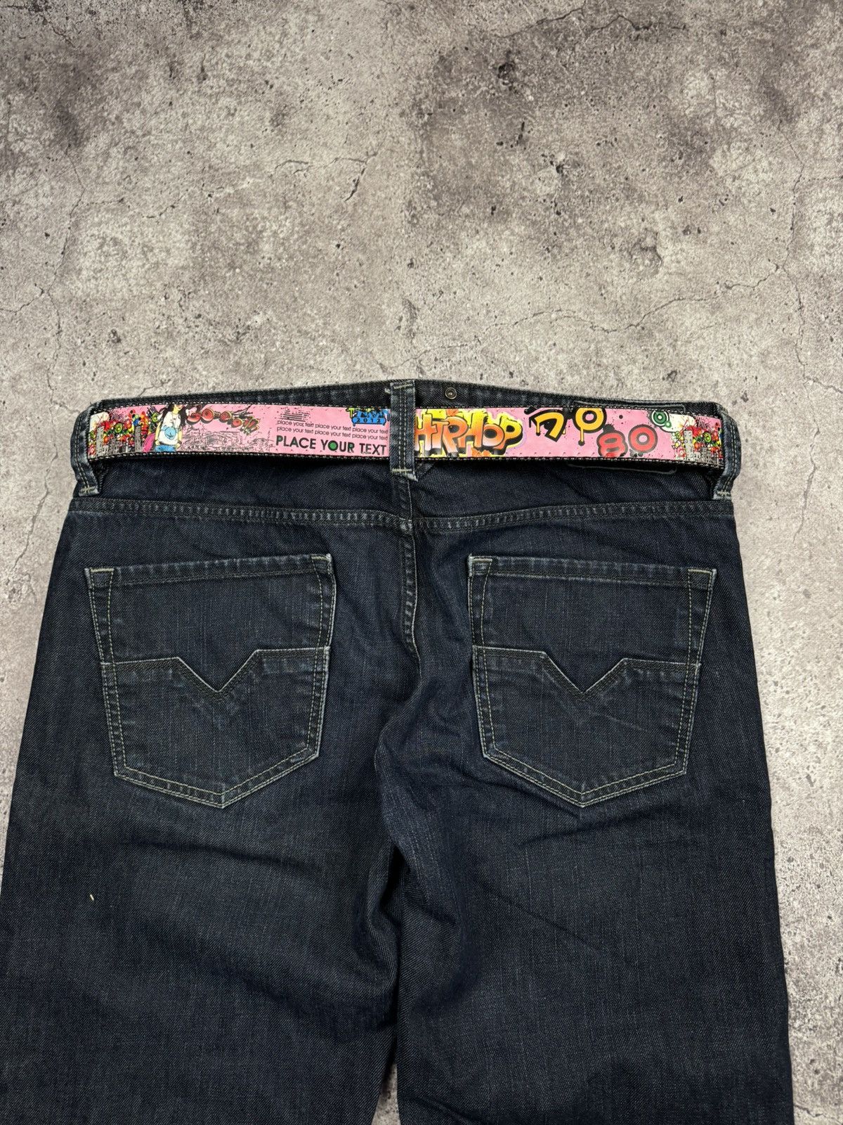 Japanese Brand 00’s NUMBER NINE STYLE GRAFFITI SKULL RARE Y2K BELT VINTAGE Size ONE SIZE - 5 Thumbnail