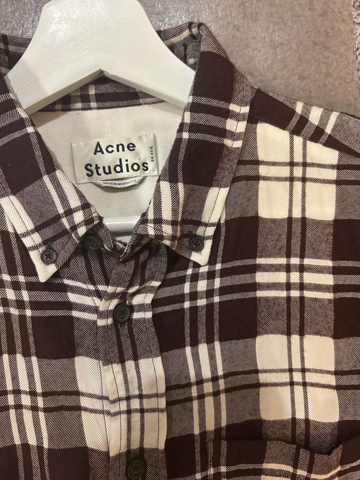 Acne Studios Acne Studios Plaid Flannel Shirt Size US M / EU 48-50 / 2 - 2 Thumbnail