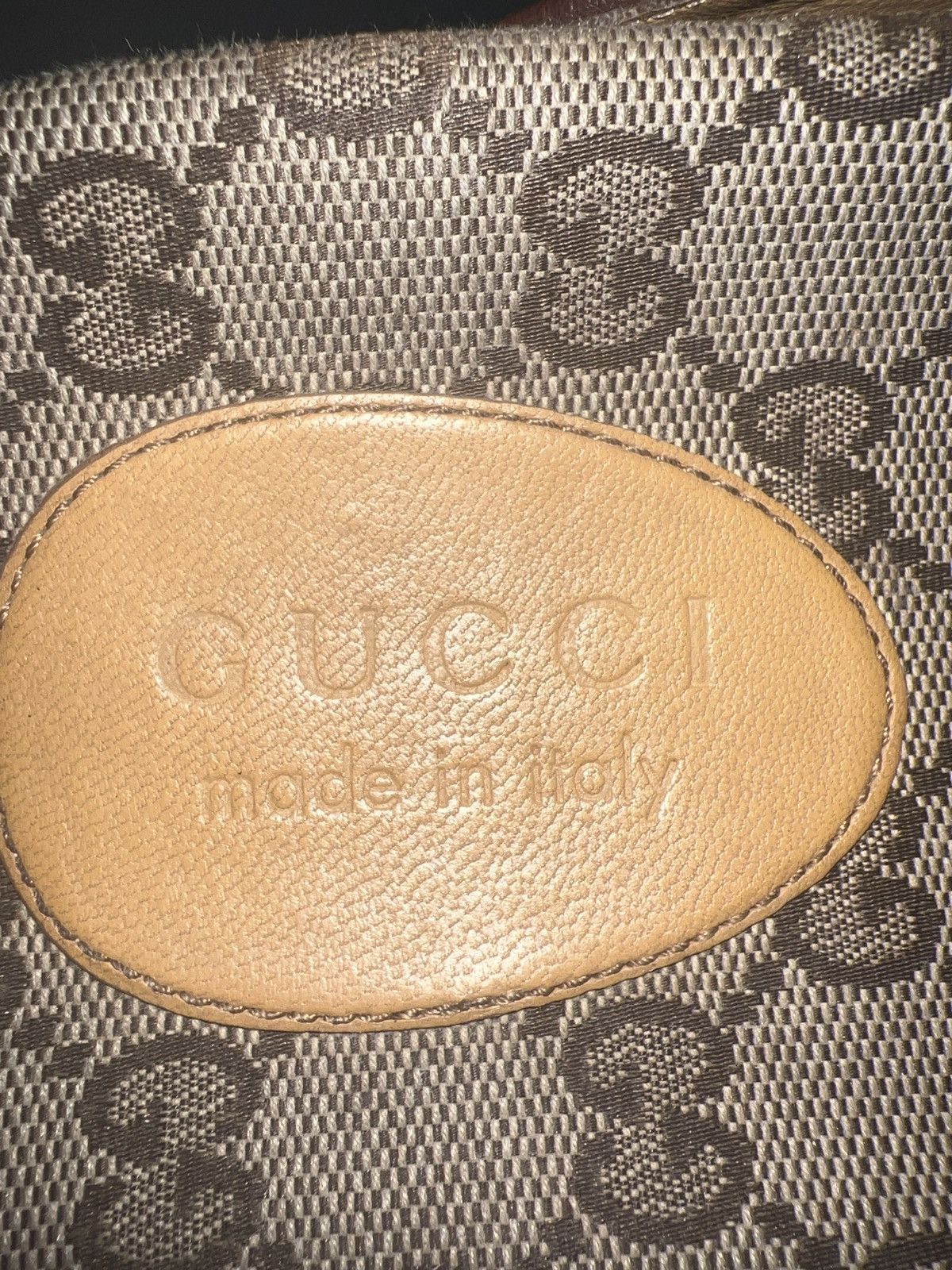 Gucci Sz 14 100 % AUTHENTIC Gucci Slide Sandal Strap Beige Monogra Size US 14 / EU 47 - 7 Thumbnail