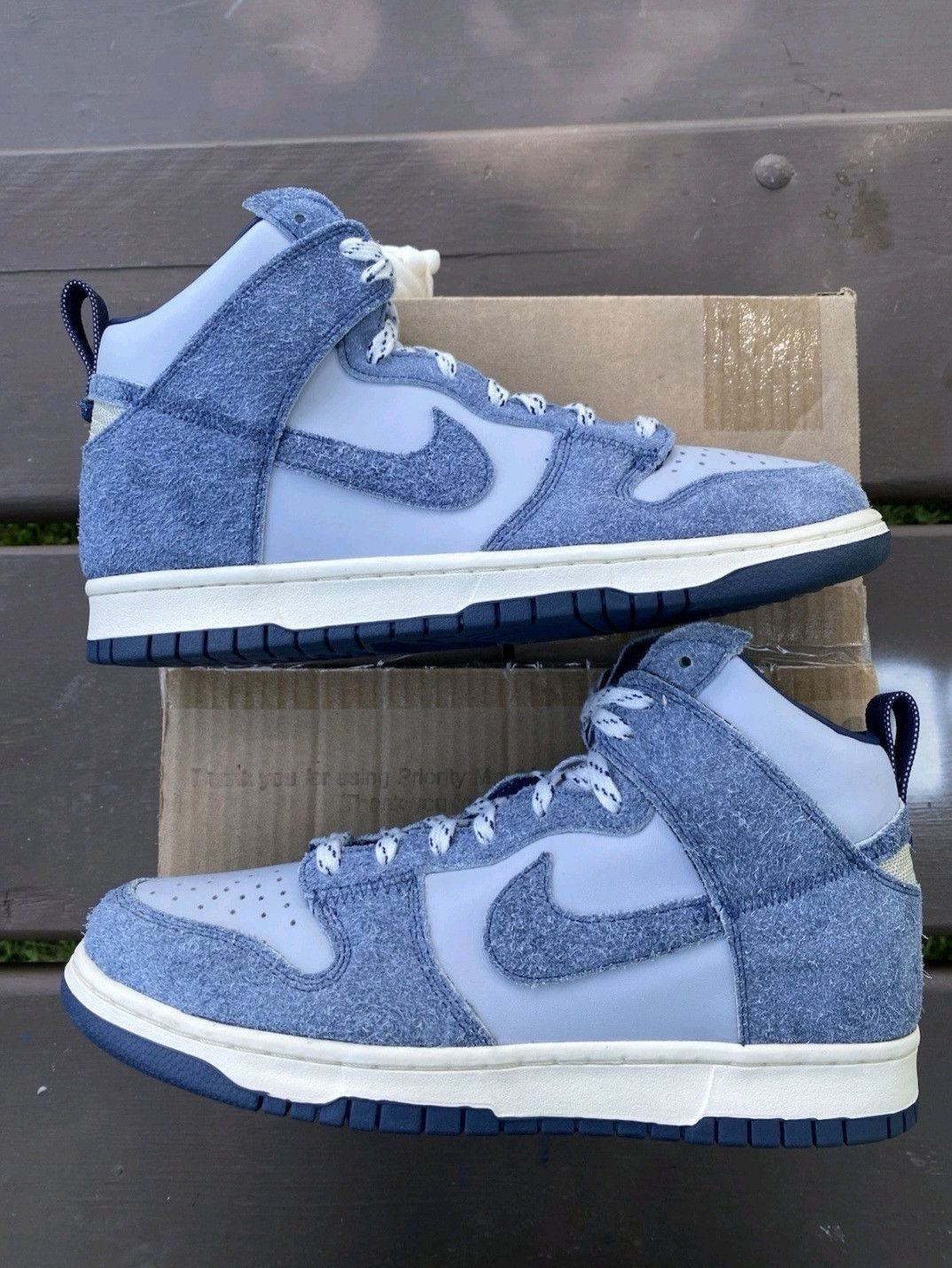 Nike VNDS Nike Notre X Dunk High Midnight Navy Size 10 Men Size US 10 / EU 43 - 3 Thumbnail