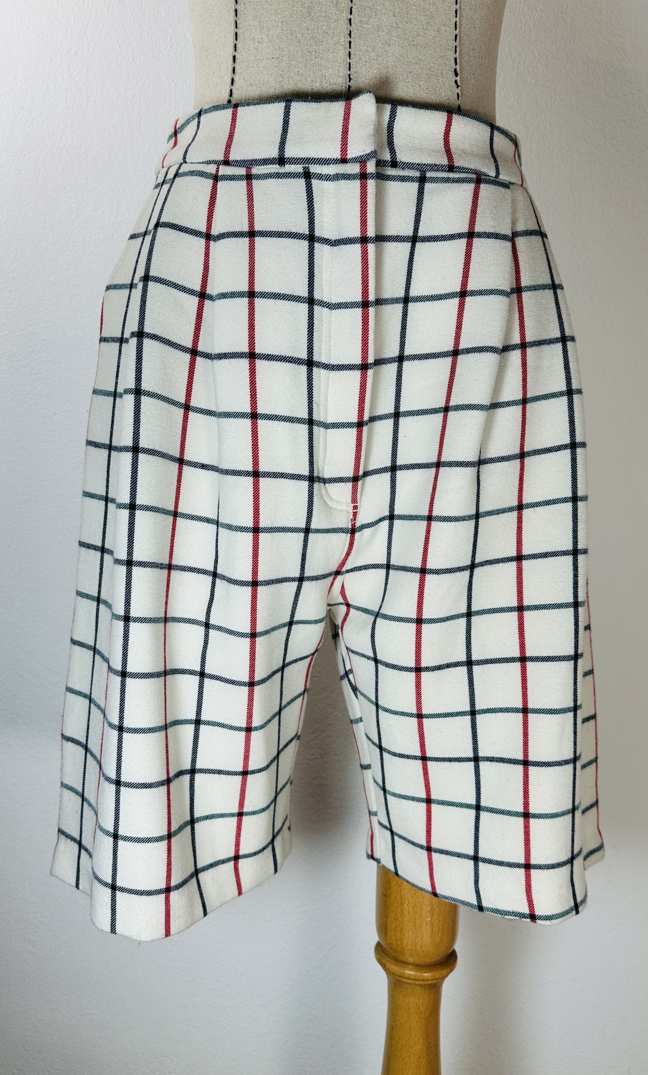 image of Munthe Gingham Short Pants, Women's (Size 26)