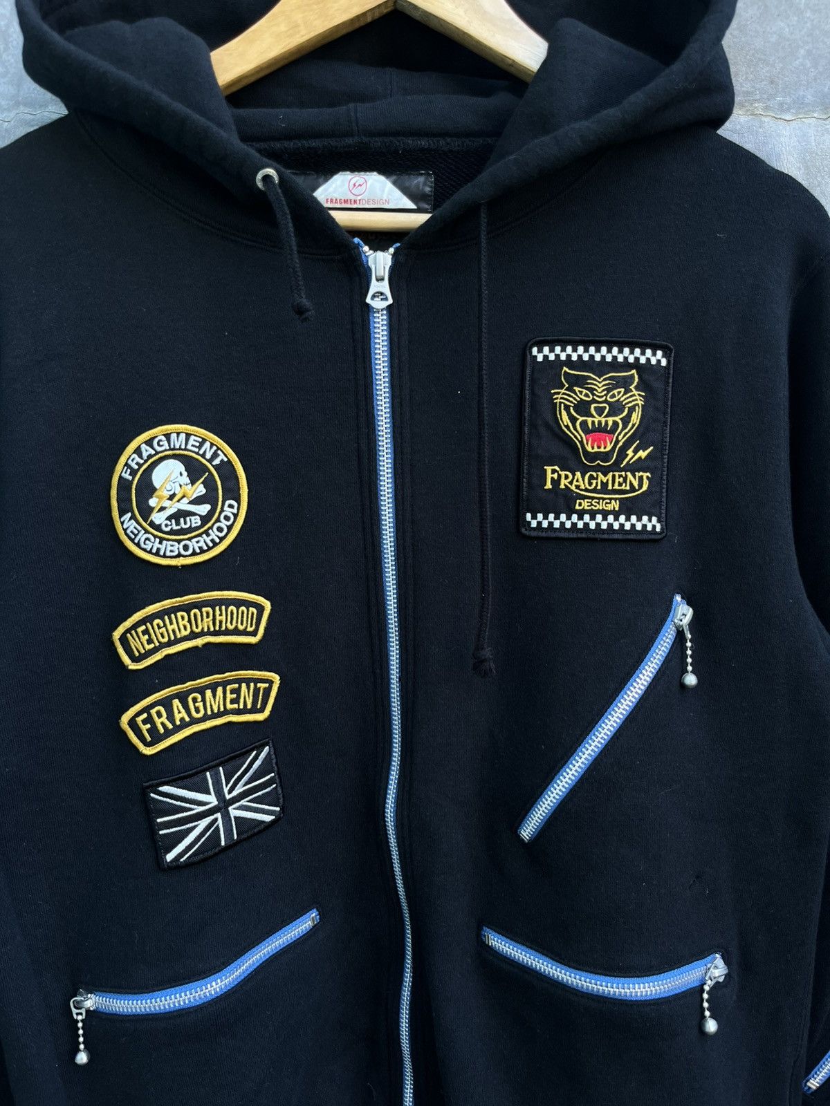 Fragment Design Neighborhood Multi Zipper Patched Hoodie Size US L / EU 52-54 / 3 - 4 Thumbnail