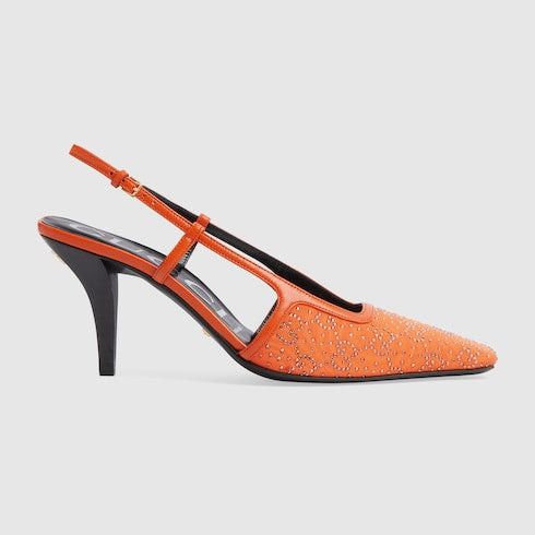 Gucci Gucci GG Mid Heel Slingback Pumps SIZE 40 Size ONE SIZE - 1 Thumbnail