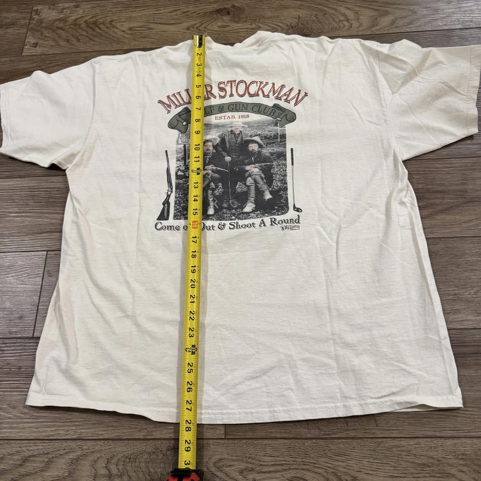 Lee Vintage 90s Golf & Guns Funny Shirt Miller Stockman Size US XL / EU 56 / 4 - 7 Thumbnail