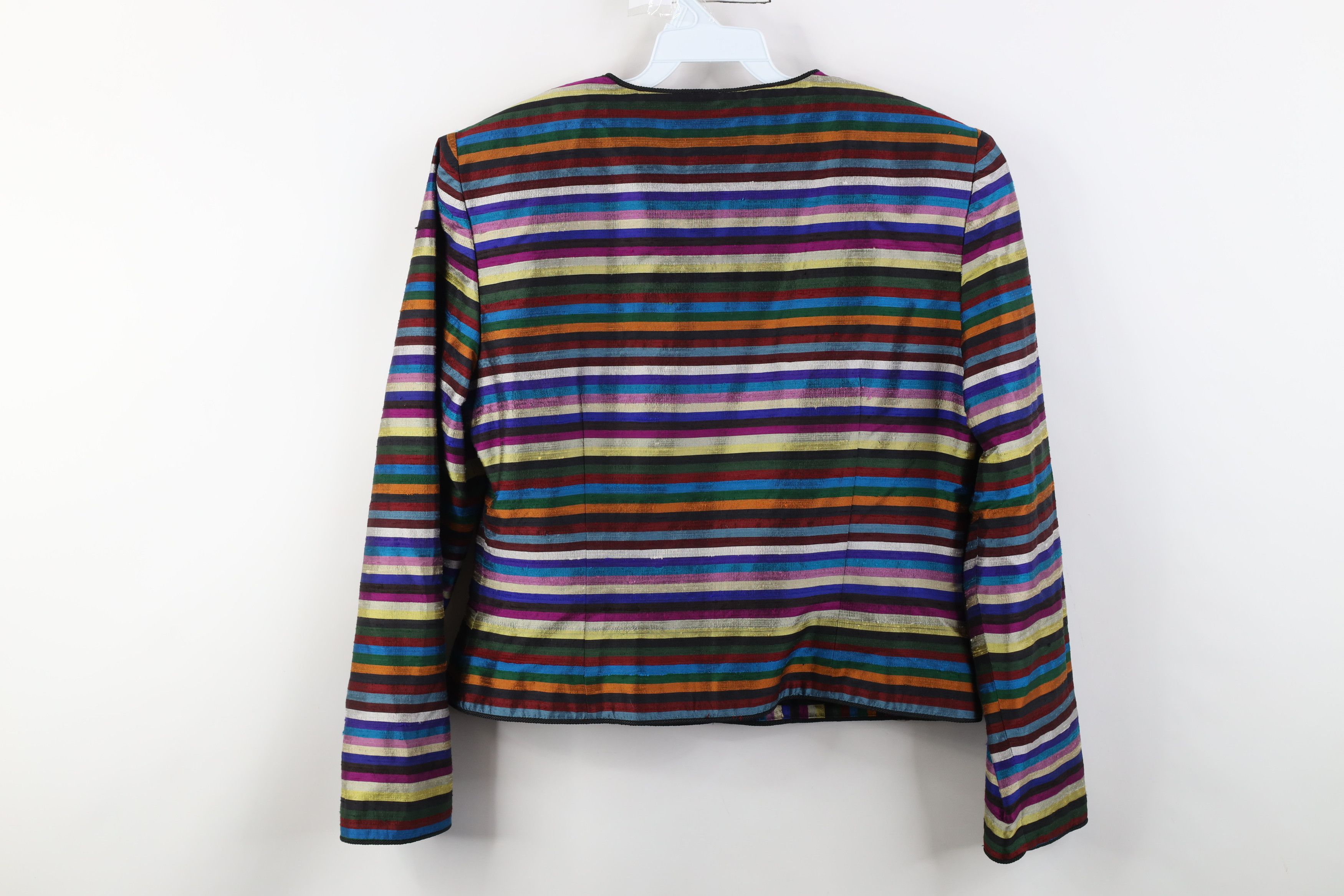 Vintage Vintage 90s Streetwear Striped Suit Coat Blazer Jacket Size L / US 10 / IT 46 - 12 Thumbnail