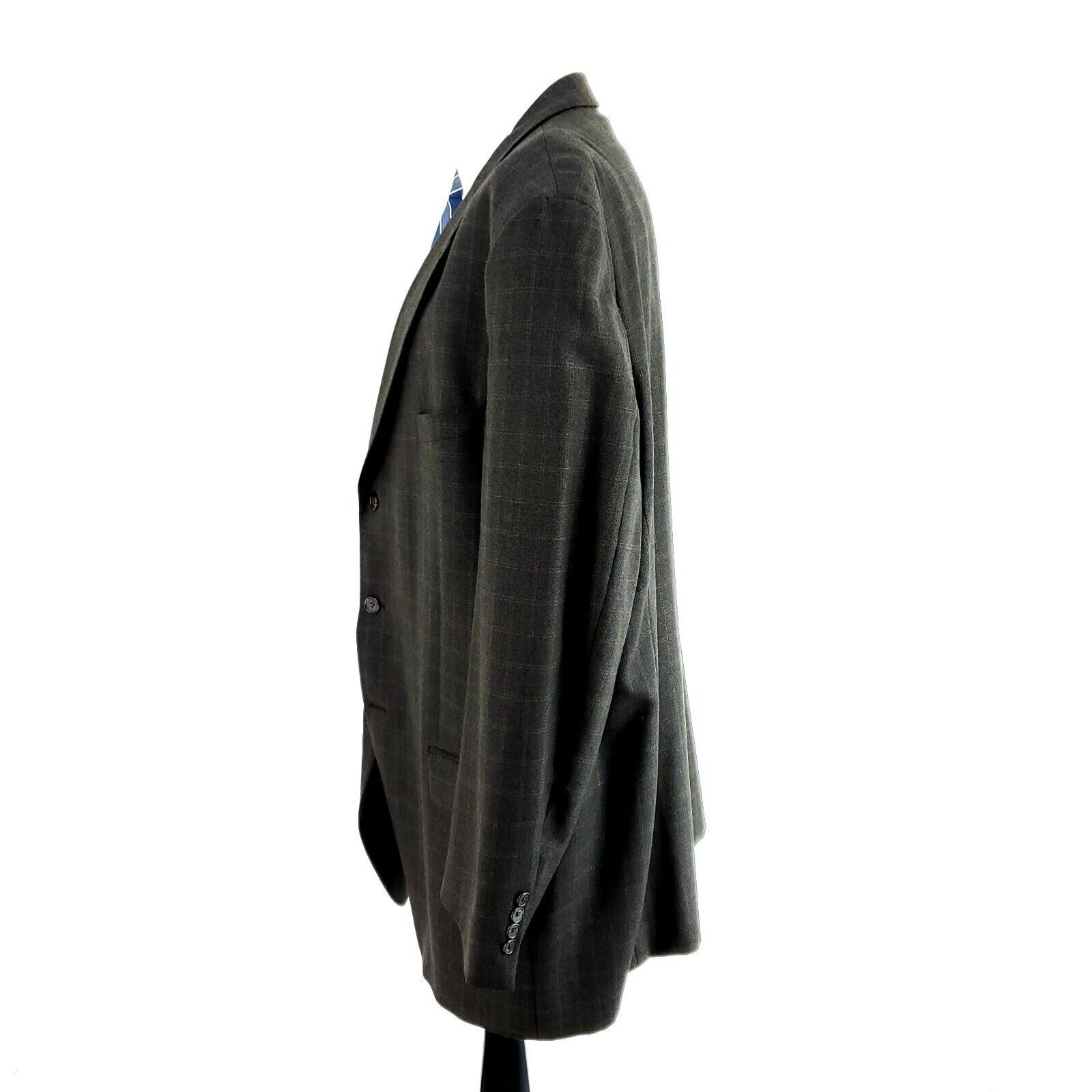 Joseph Abboud Joseph Abboud Nordstrom Tweed Wool 3 Button Sport Coat 48L B Size 48L - 4 Thumbnail
