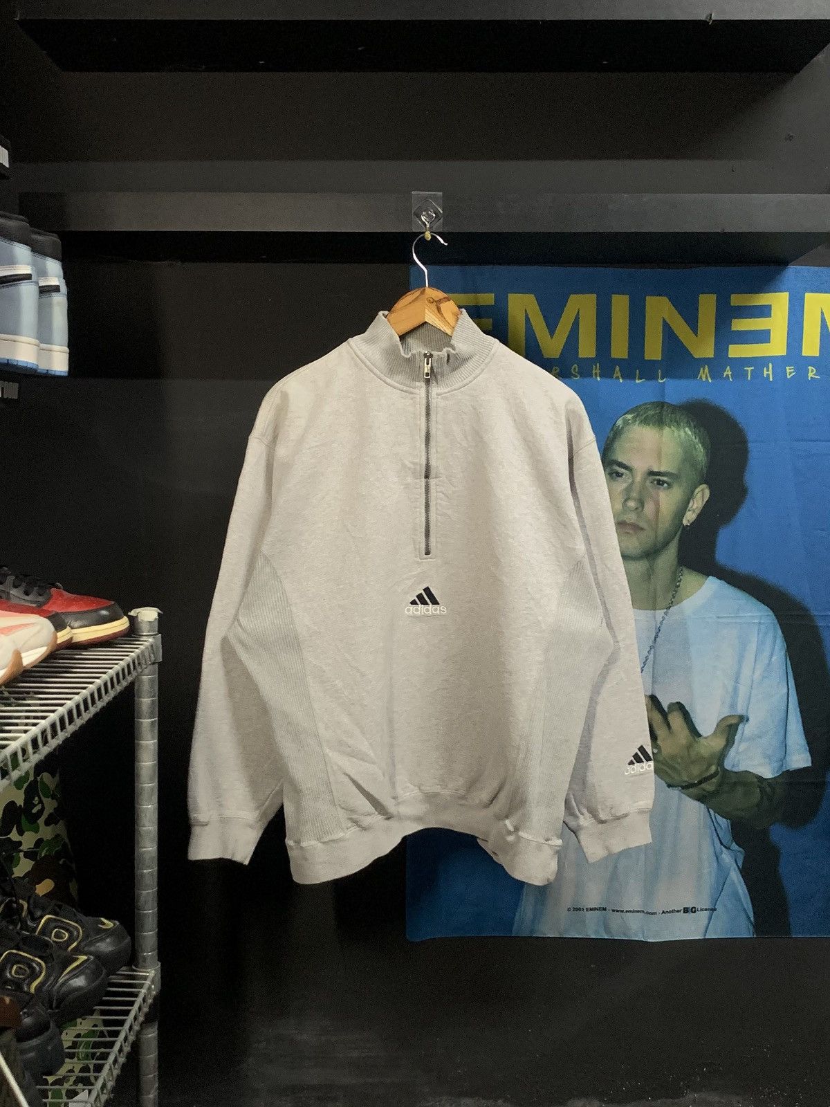 Adidas VINTAGE ADIDAS CENTER LOGO HALFZIP Size US L / EU 52-54 / 3 - 1 Thumbnail