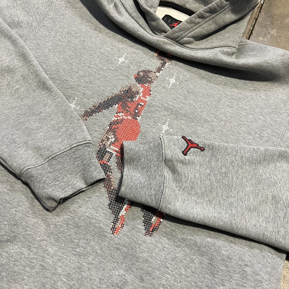 Jordan Brand × Nike × Vintage Jordan Essentials Graphic Fleece Hoodie Jumpman Heavyweight Size US M / EU 48-50 / 2 - 9 Thumbnail