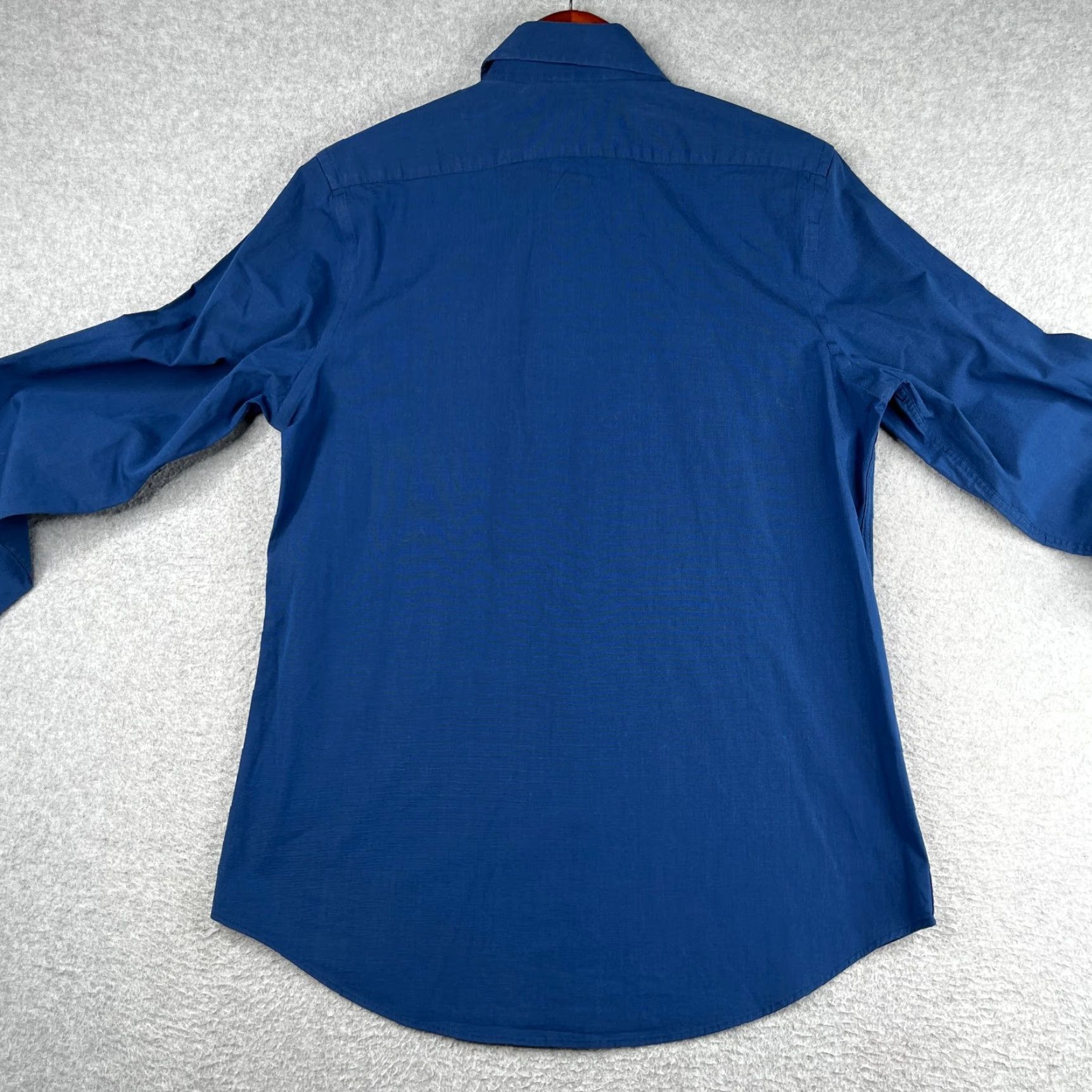Express Express Shirt Small Blue Button Up Long Sleeve Modern Fit Casual Mens Size US S / EU 44-46 / 1 - 5 Thumbnail