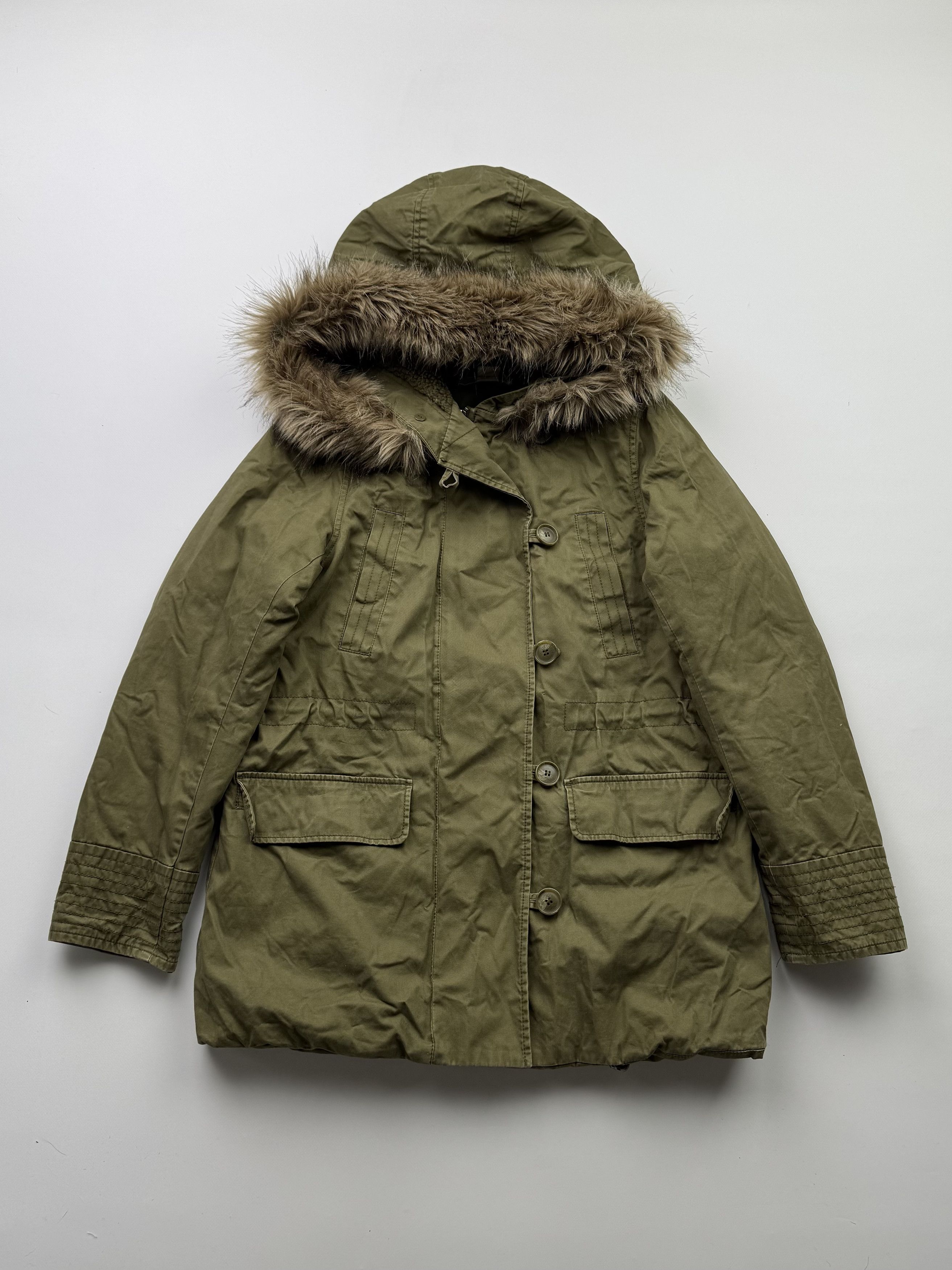 Japanese Brand Vintage Parka With Faux Fur Hood B782(V253)E2 Size M / US 6-8 / IT 42-44 - 1 Thumbnail