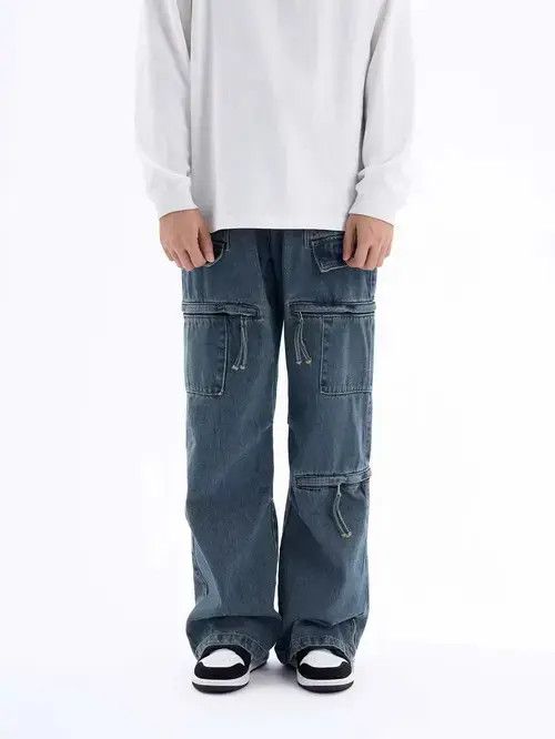 Designer × Vintage fade baggy utility skate hiphop cargo pants Size US 32 / EU 48 - 1 Thumbnail