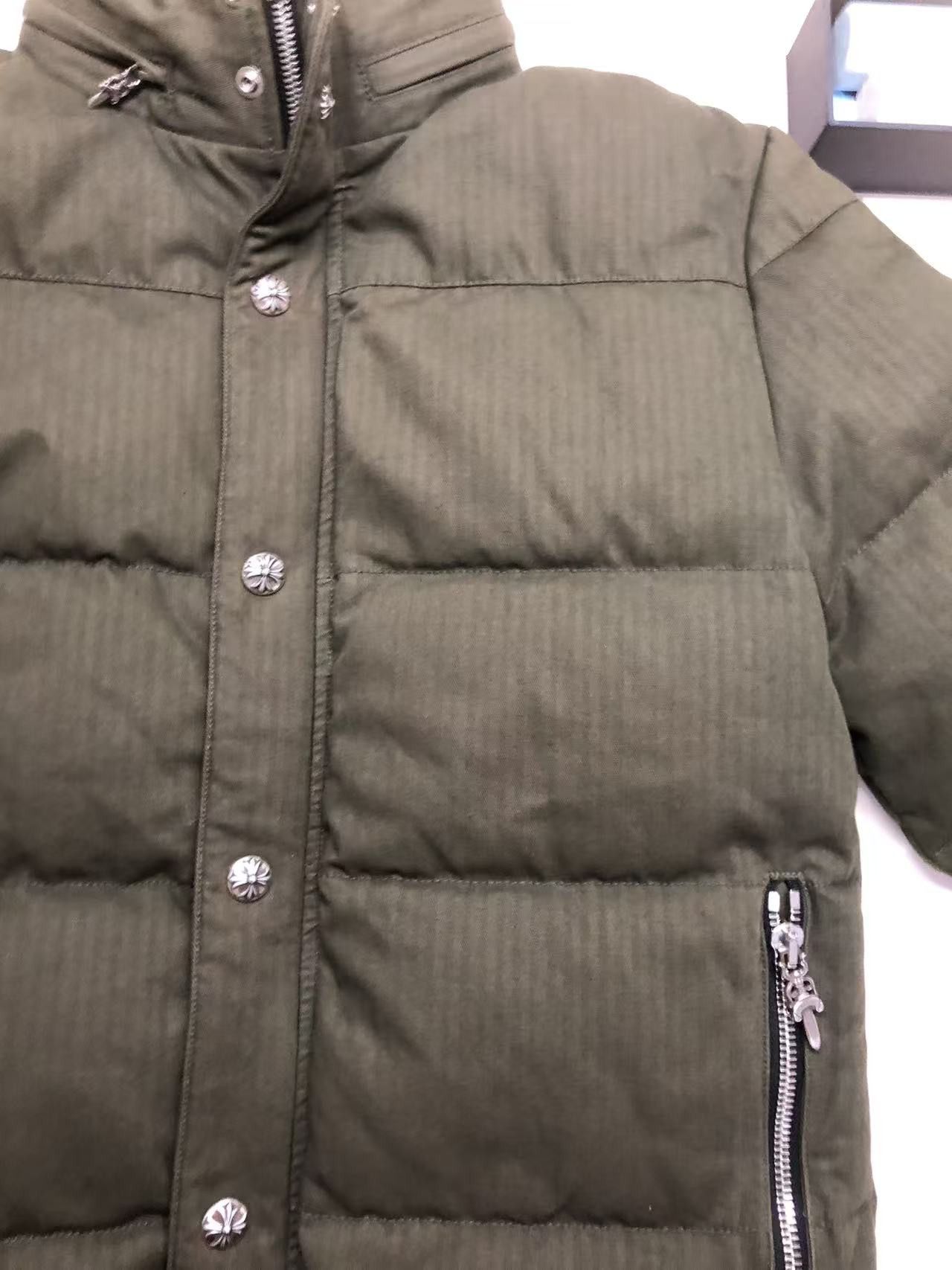 Chrome Hearts Chrome Hearts Green Puffer Down Jacket Size US L / EU 52-54 / 3 - 5 Thumbnail