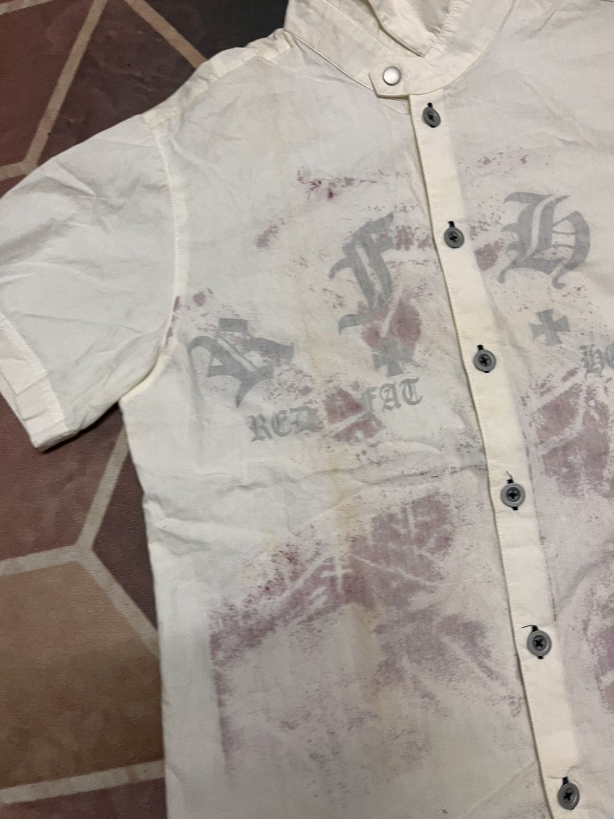 Seditionaries 💥Vtg Y2K Punk No Future Red Fat Hearts Anti Cross Anarchy Size US M / EU 48-50 / 2 - 18 Thumbnail