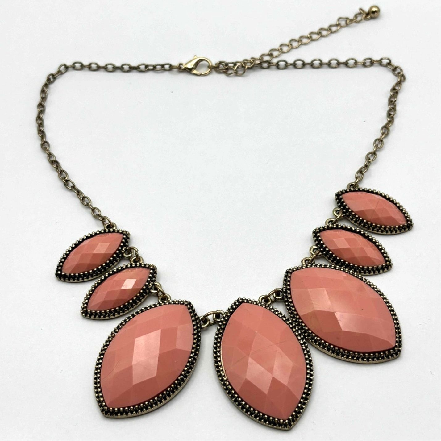 Other Gold & Pink Bib Necklace Size ONE SIZE - 2 Thumbnail
