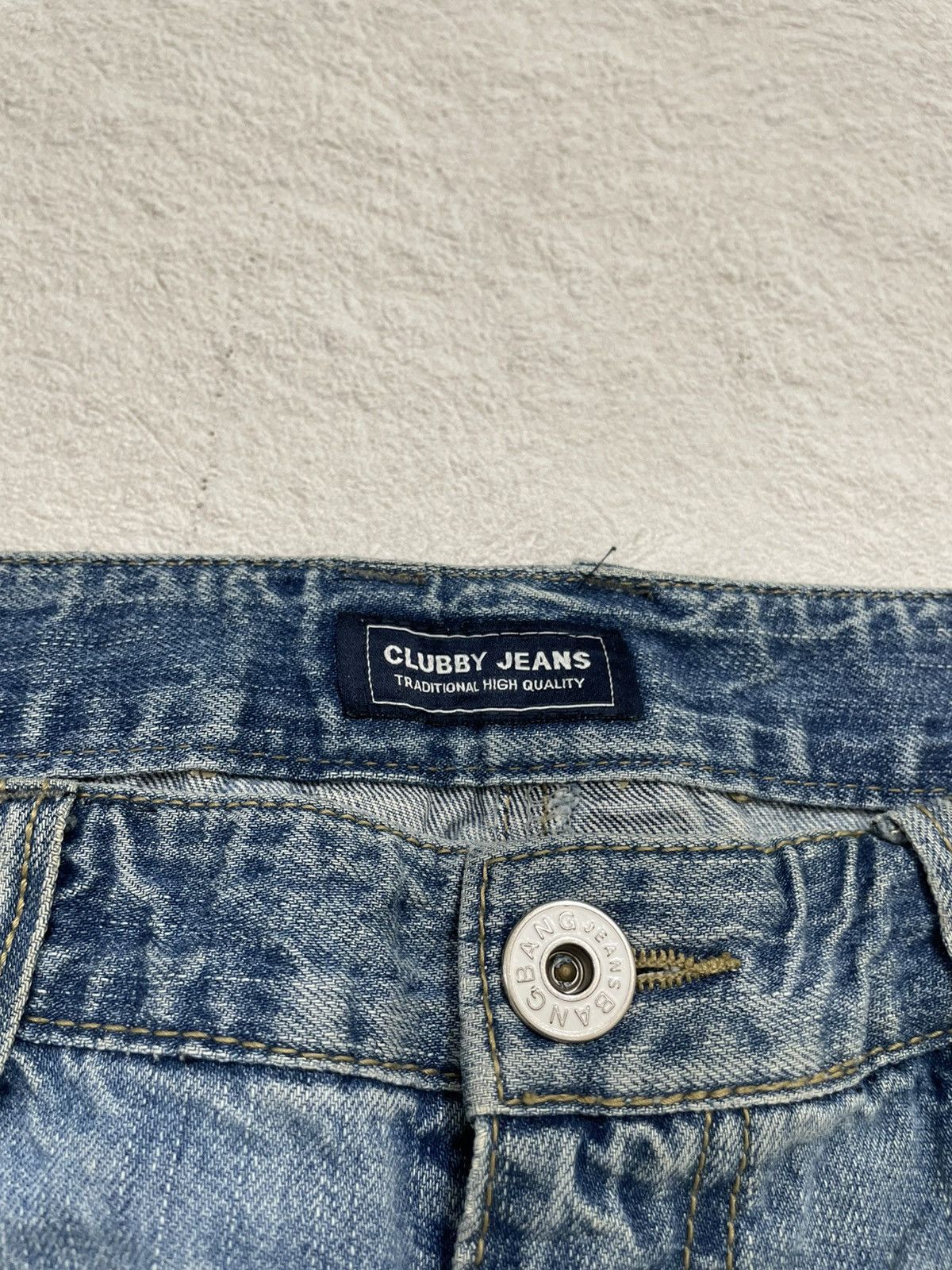 Japanese Brand Blue Jeans Clubby Faded Size US 33 - 6 Thumbnail