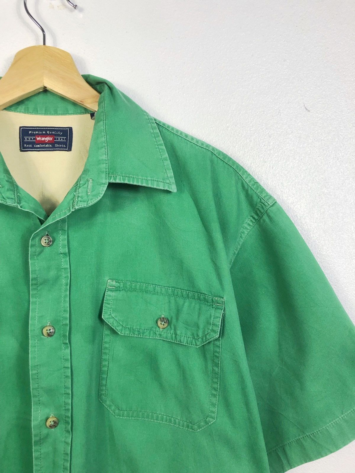 Wrangler Rare Vintage Wrangler Button Ups Workers Shirt Size US L / EU 52-54 / 3 - 3 Thumbnail