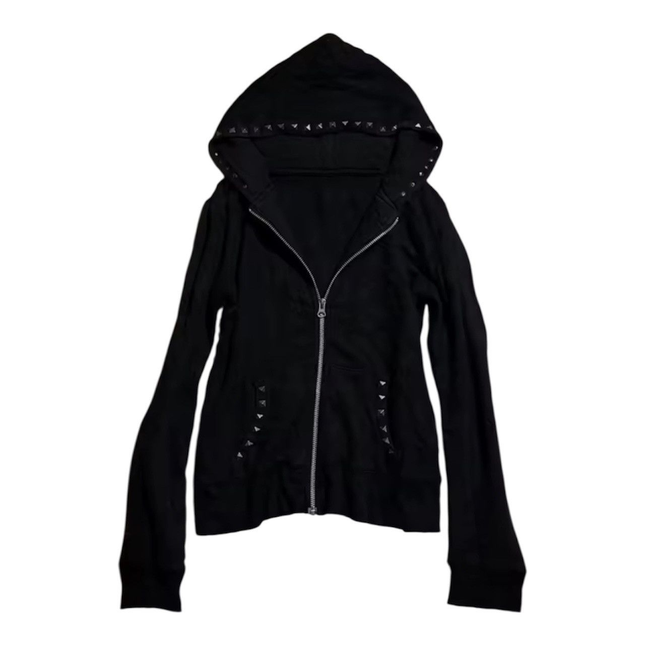 Japanese Brand Studded grunge black hoodie Size US M / EU 48-50 / 2 - 1 Thumbnail