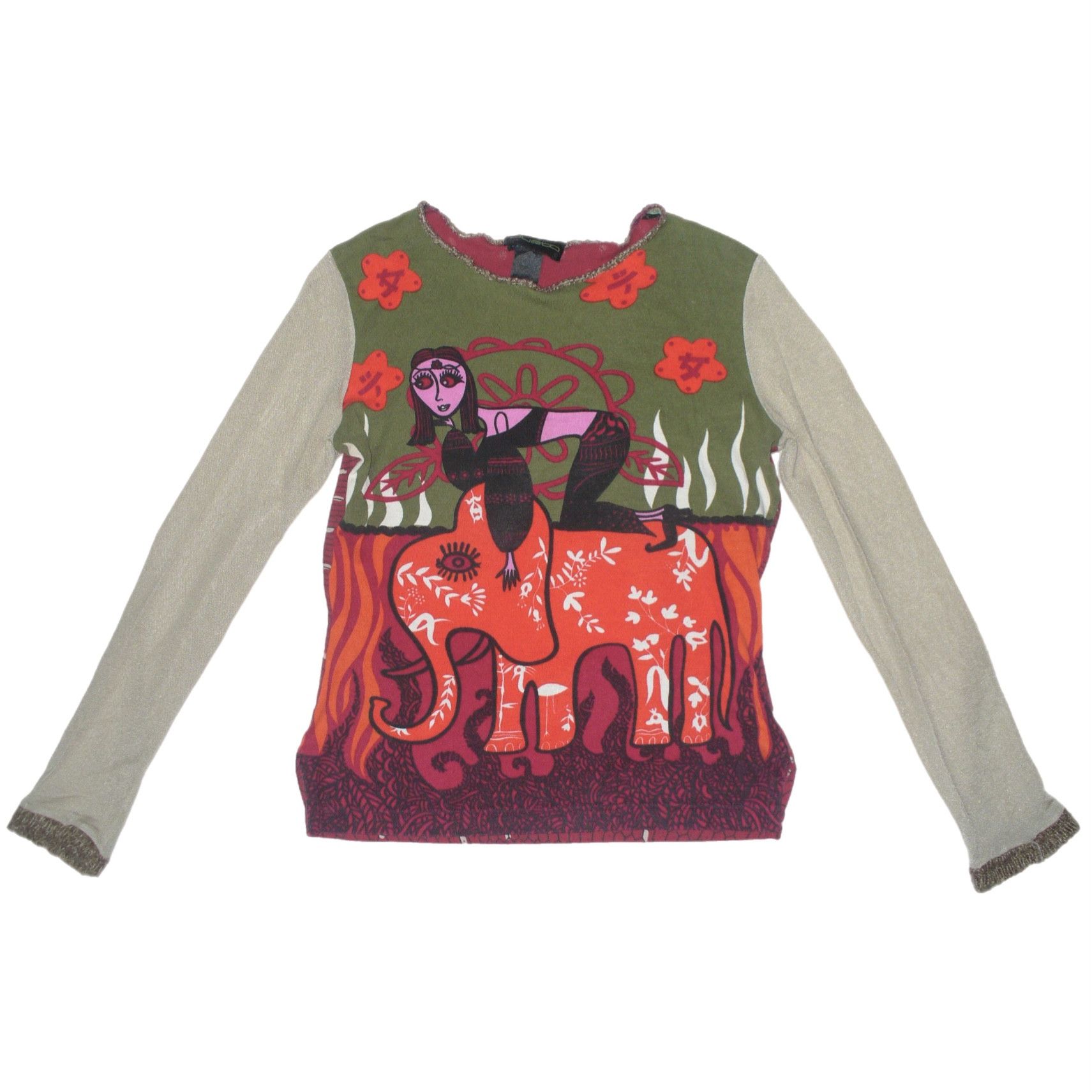 Custo Barcelona Custo Barcelona 2000s witch and the elephant top Size S / US 4 / IT 40 - 3 Thumbnail