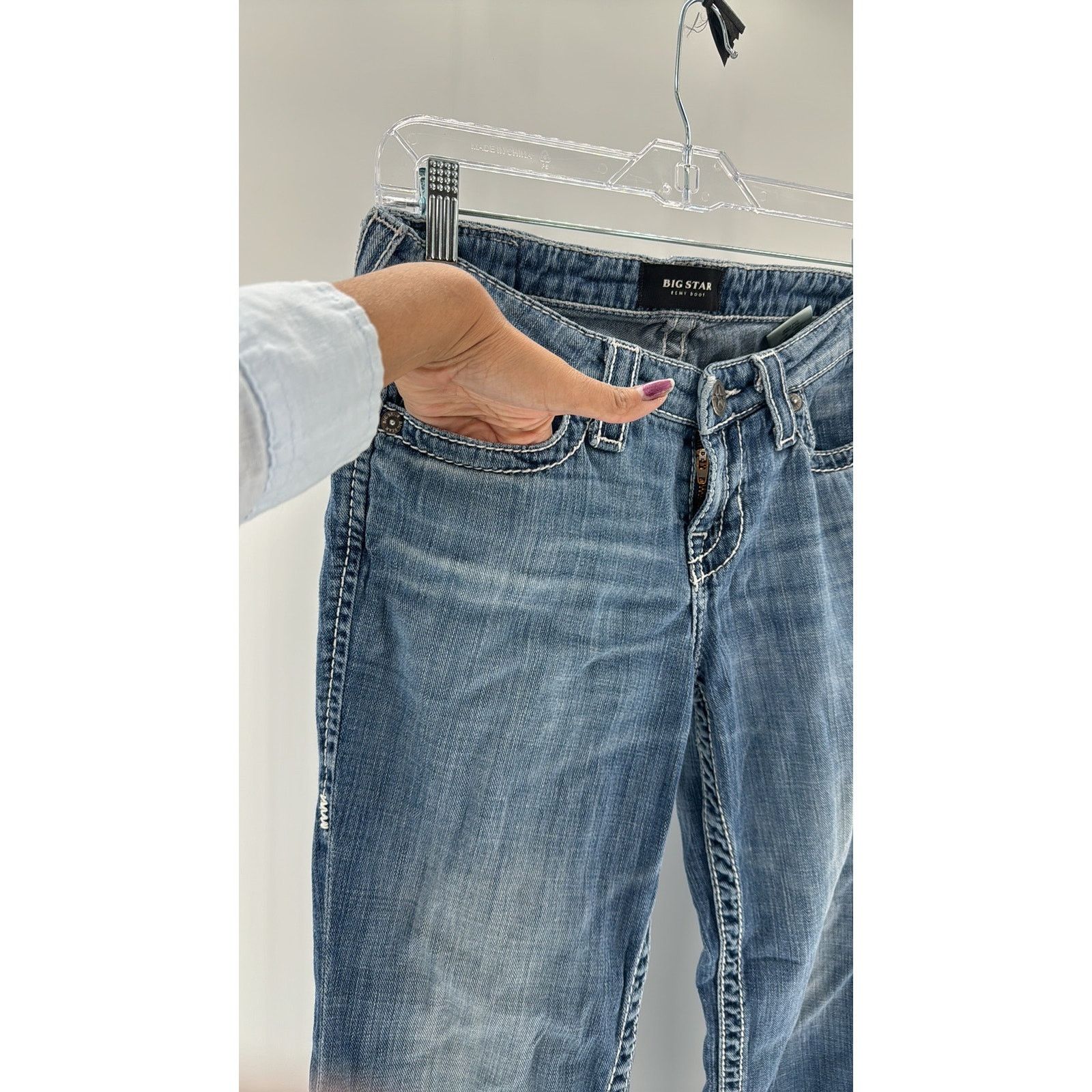 Big Star Big Star Remmy bootcut jeans sz 28 rodeo western low rise Size 28" / US 6 / IT 42 - 5 Thumbnail