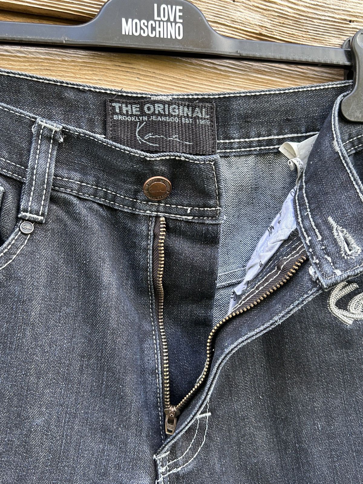 Karl Kani Vintage Karl Kani Big Embroidered Logo Denim Jeans 32 Size US 32 / EU 48 - 9 Thumbnail