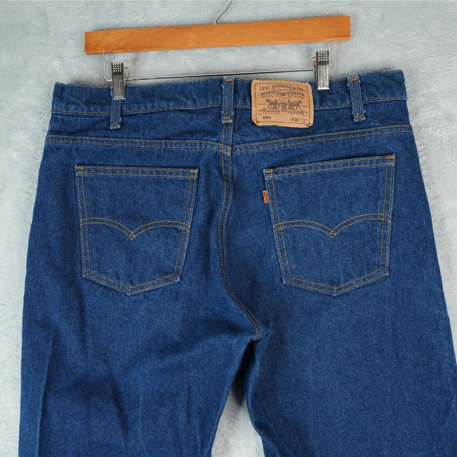 Levi's Vintage Levis Jeans 506 38x32 Orange Tab Straight Two Horses Size US 38 / EU 54 - 3 Thumbnail